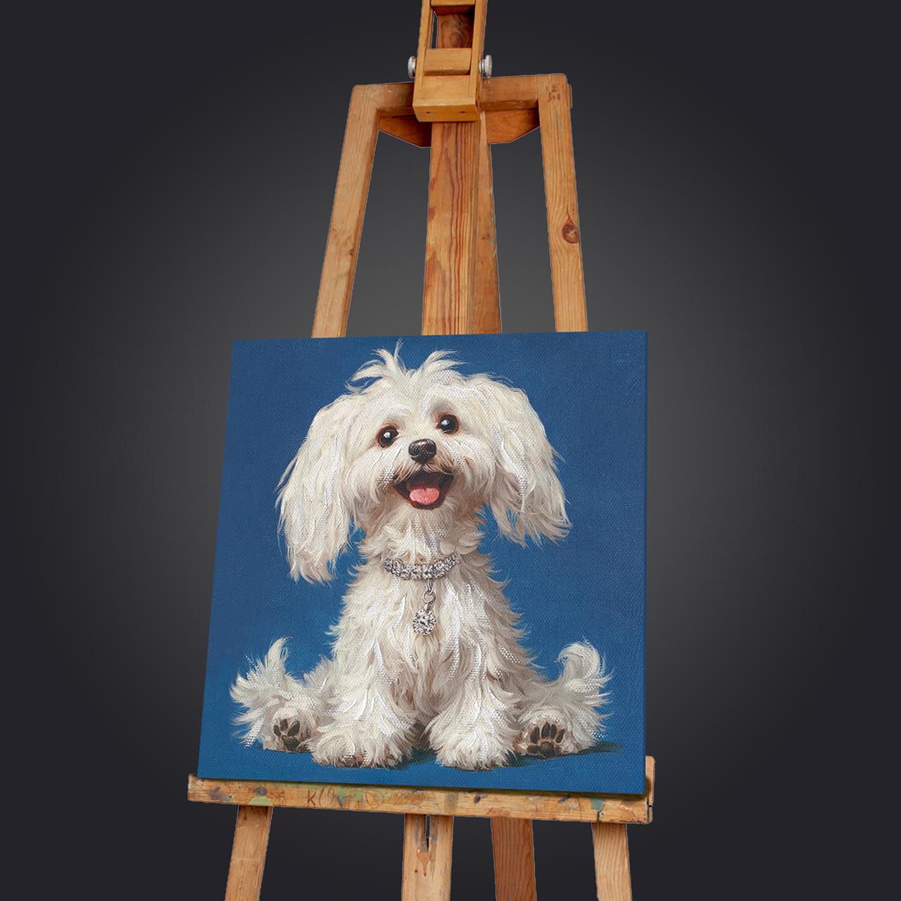 Gemälde-White Fluffy-image LAND