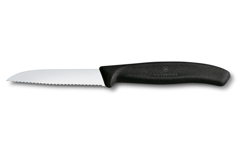 Gemüsemesser Swiss Classic, Schwarz, 8 cm Von Victorinox Alltron / Farbe: Schwarz