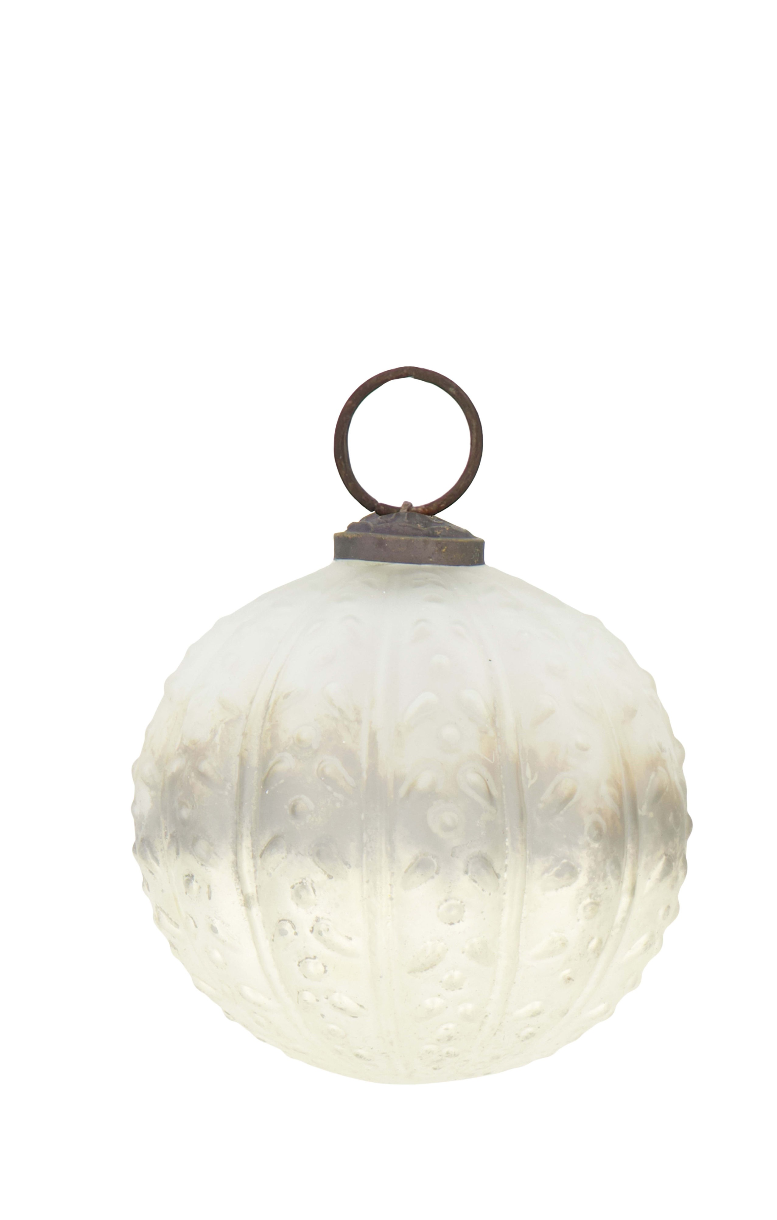Decofinder Weihnachtsschmuck Nostalisches Glas, Silber Grau | Schubiger Möbel