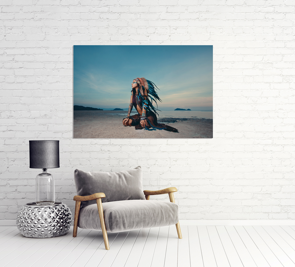 Alubild-Indianerin-image LAND