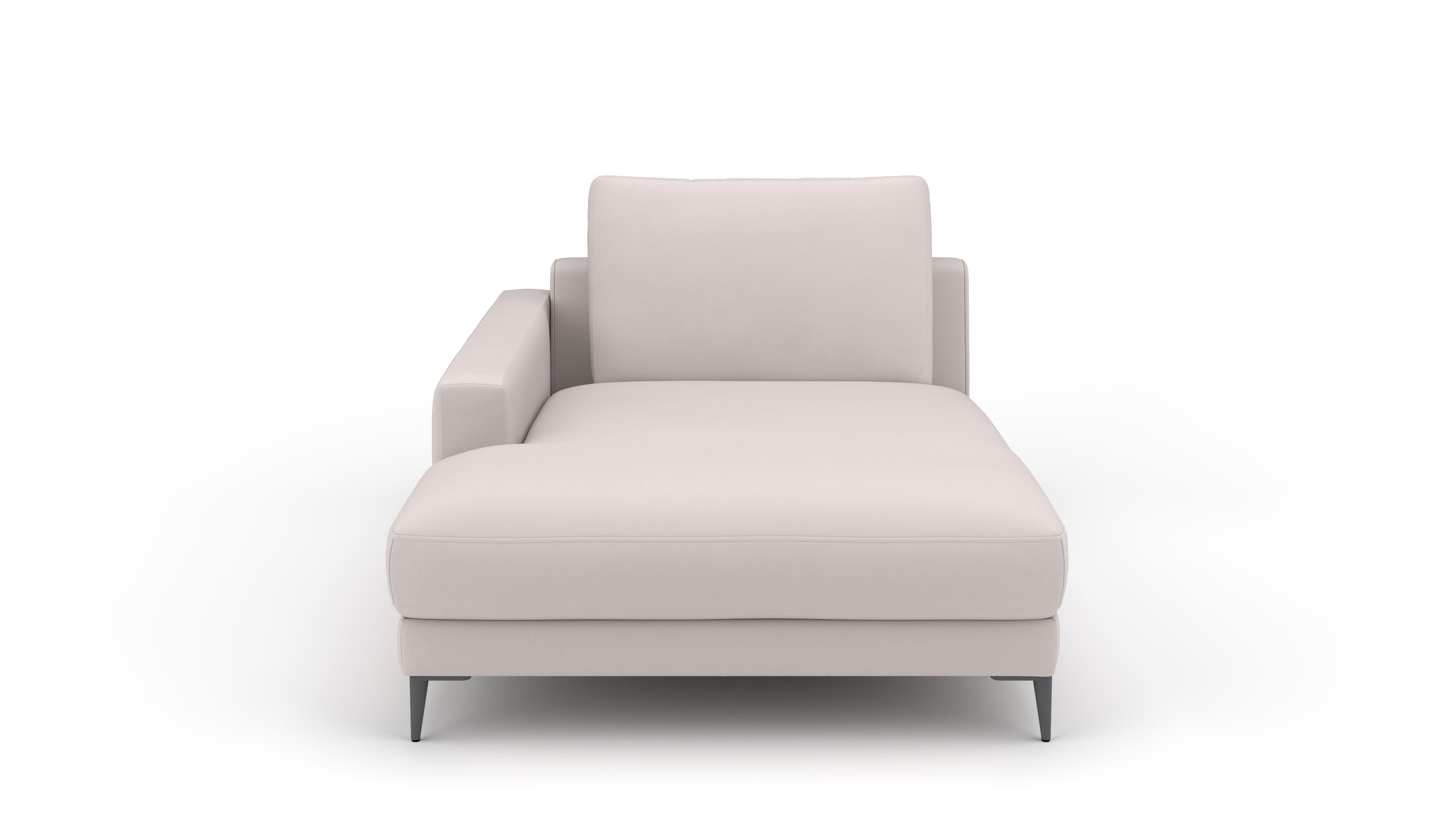 Longchair links Mercury UrbanDesign / Farbe: Beige / Bezugsmaterial: Stoff