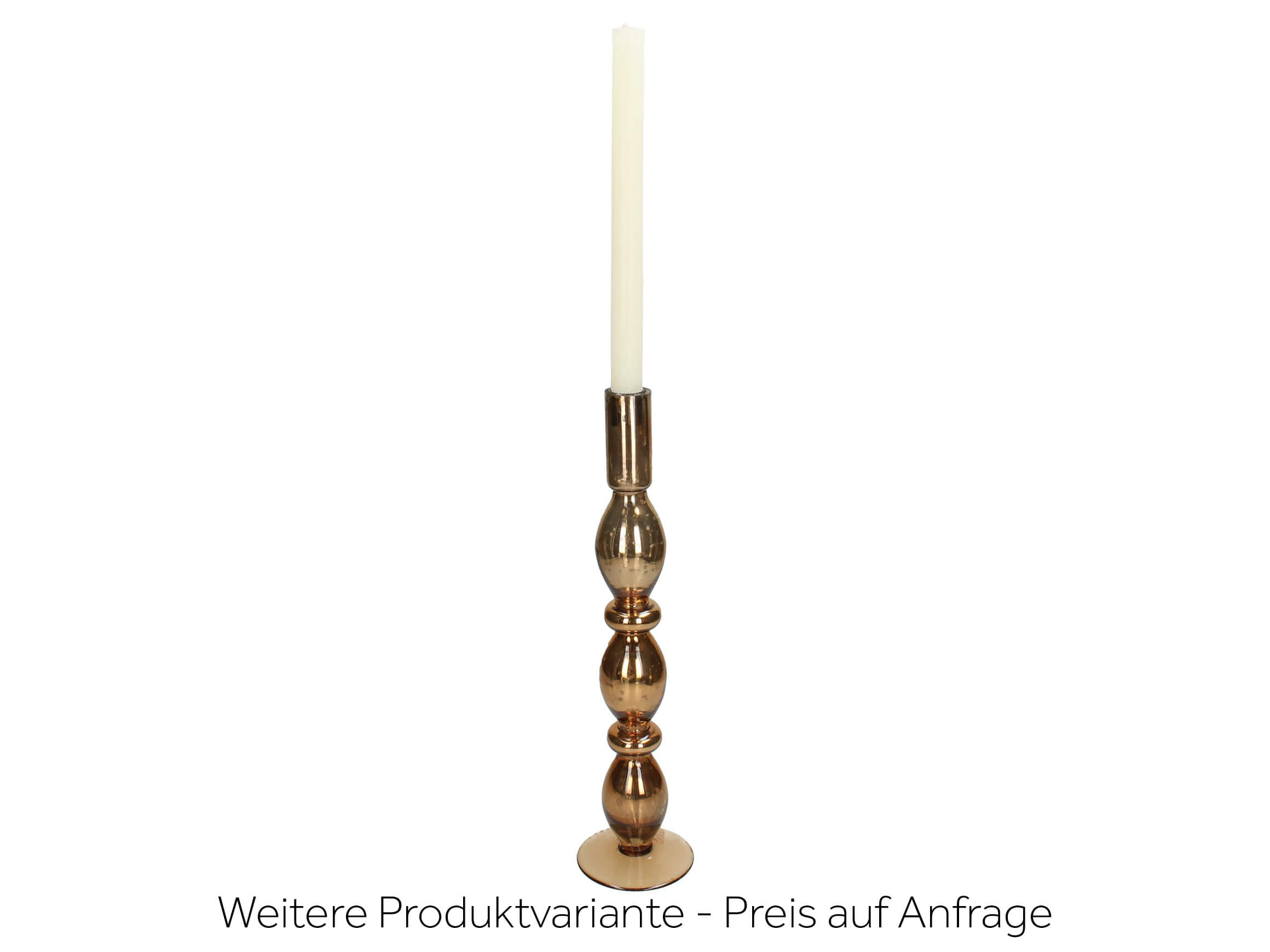 Kerzenleuchter Glas Amber H: 40 cm Kersten / Farbe: Amber Gold