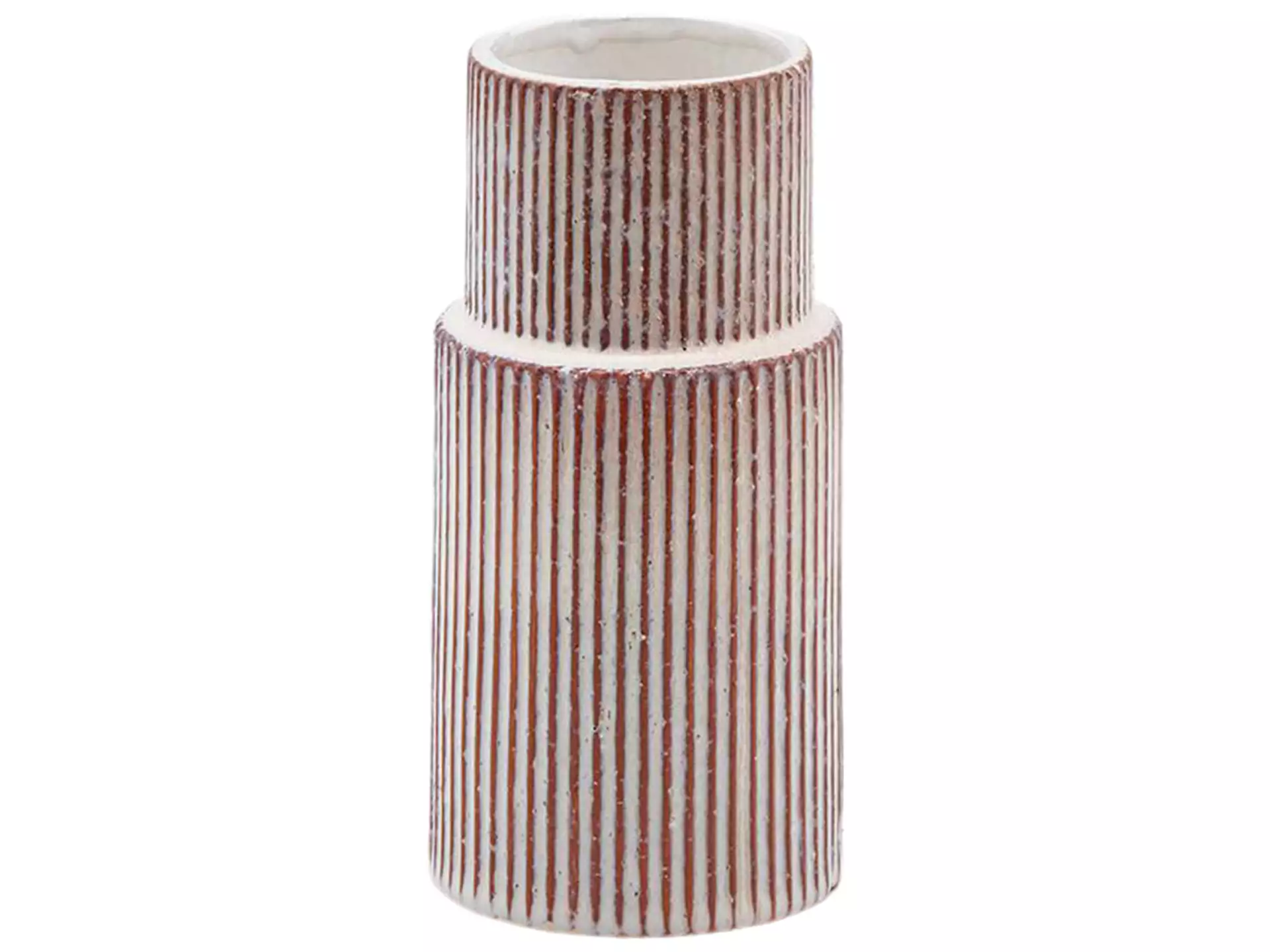 Vase Keramik Streifen H: 21 cm Edg