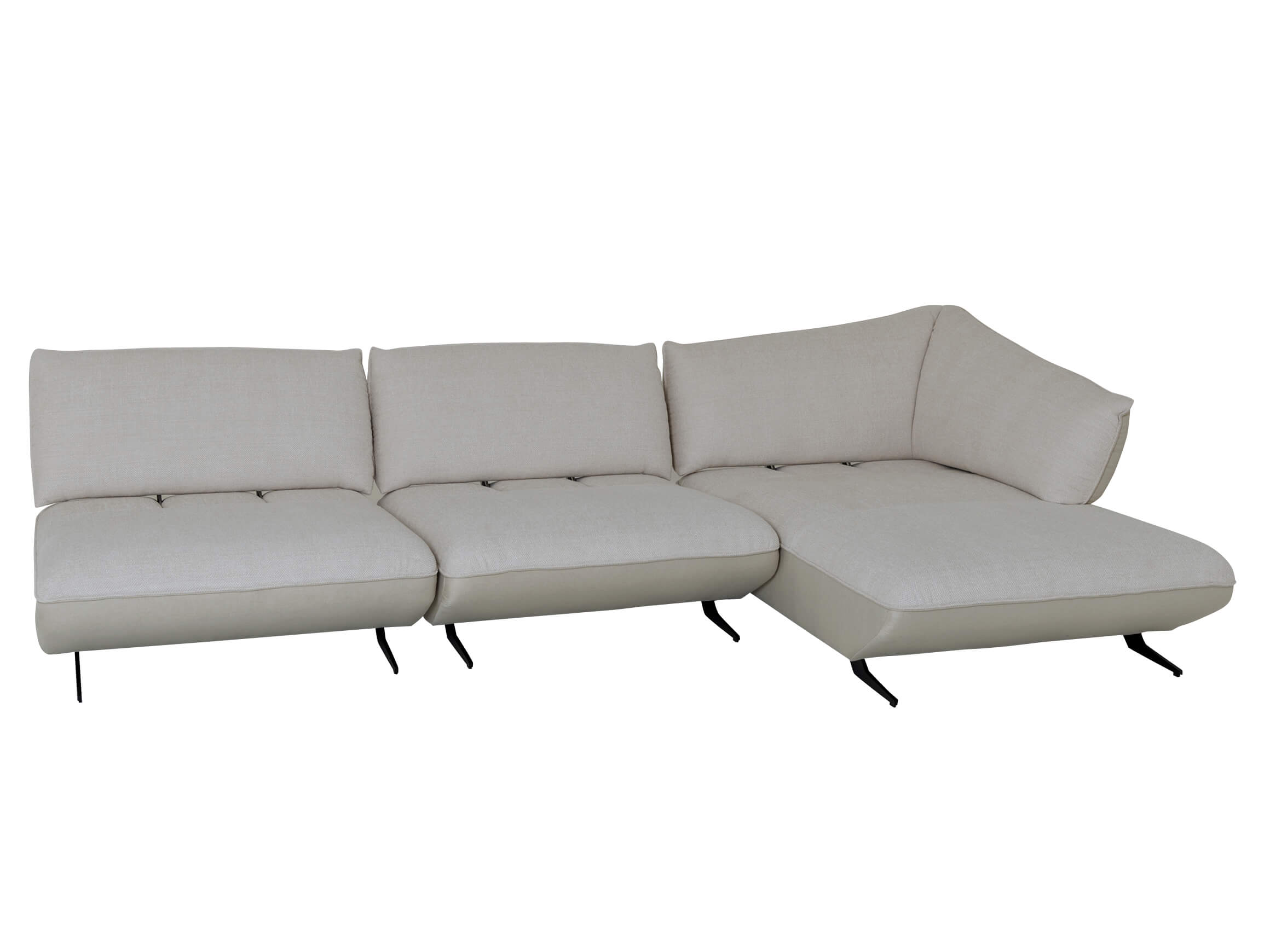 Ecksofa 8169 Himolla/ Farbe: Wolke / Material: Stoff / Masse (BxT) :329x172 cm