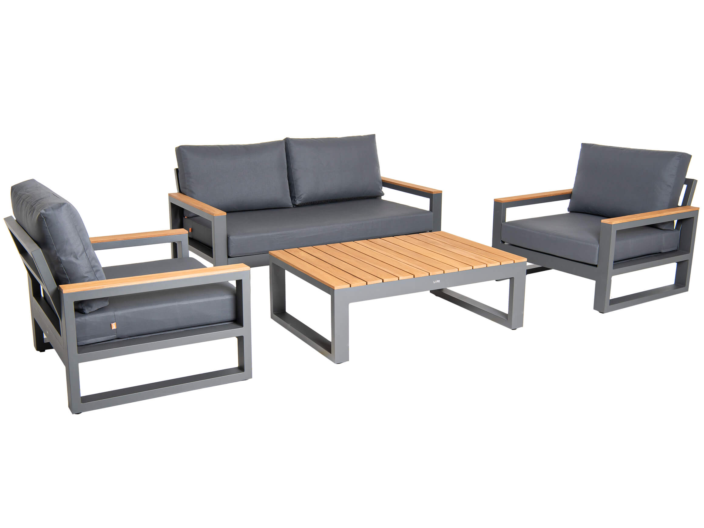 Gartenlounge Maui Offen Life / Farbe: Black Carbon
