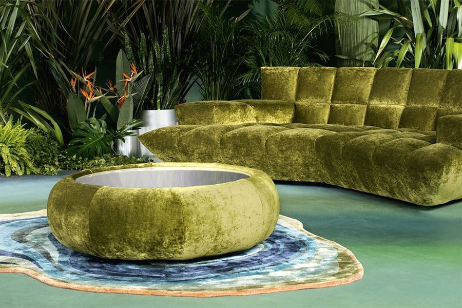 Couchtisch Cloud 7 Bretz/ Farbe: Taupe / Durchmesser 110 cm