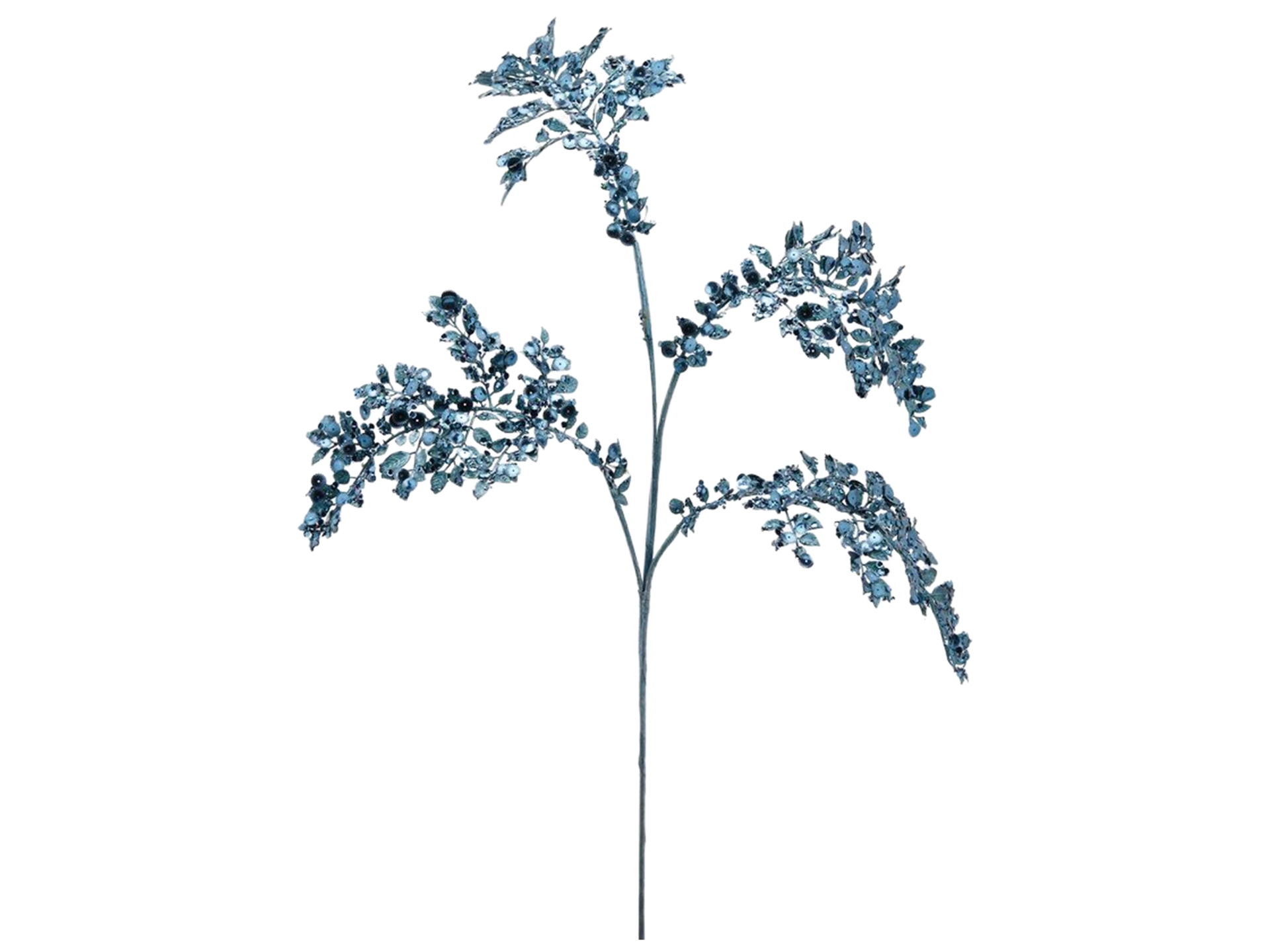 Kunstblumen Berberitzen Blau H: 83 cm Edg