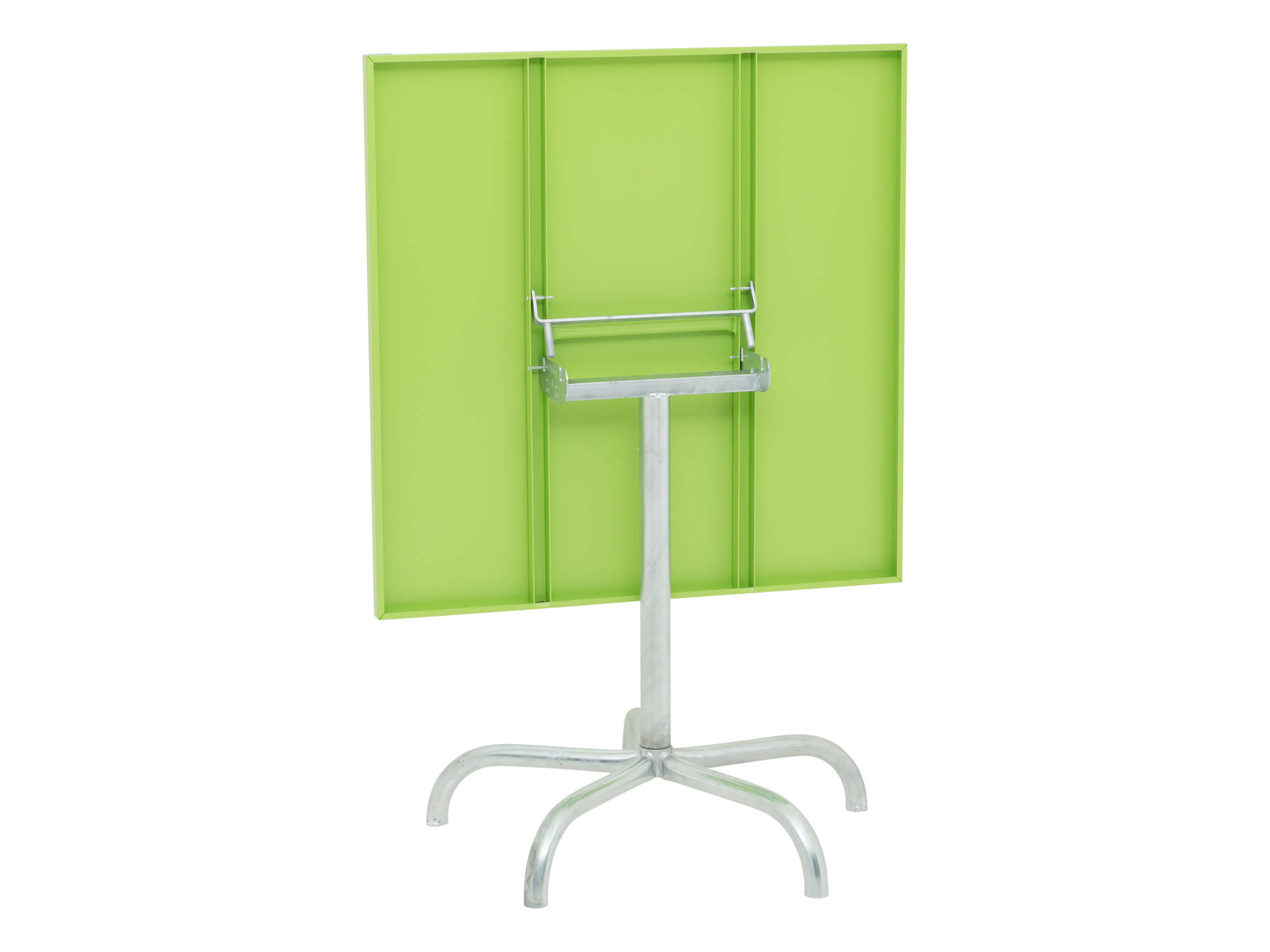 Gartentisch Säntis Quadratisch Feuerverzinkt von Schaffner / Farbe: Hellgrün / Grösse: 80 x 80 cm