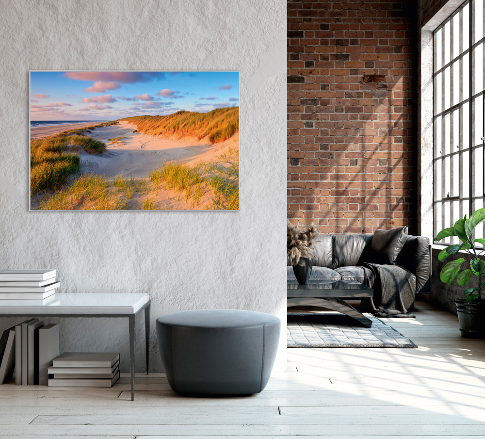 Bild mit Rahmen-Dünen am Meer 2-image LAND