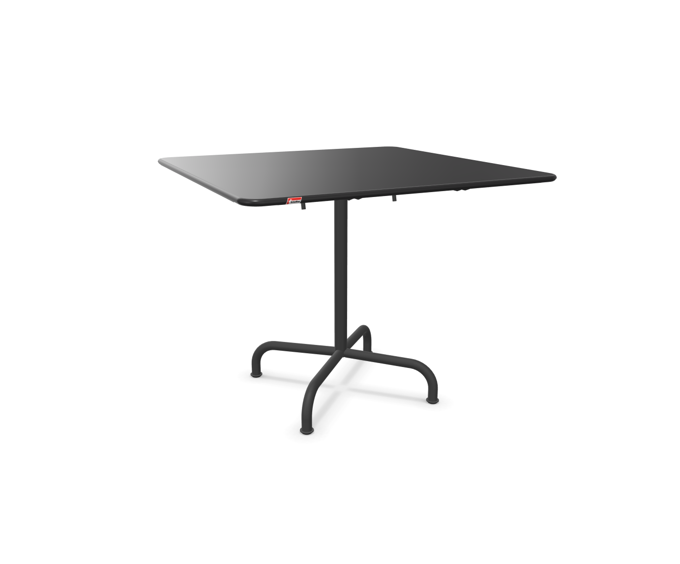 Metall-Tisch Rigi Quadratisch von Schaffner / Farbe: Schwarz / Grösse: 90 x 90 cm