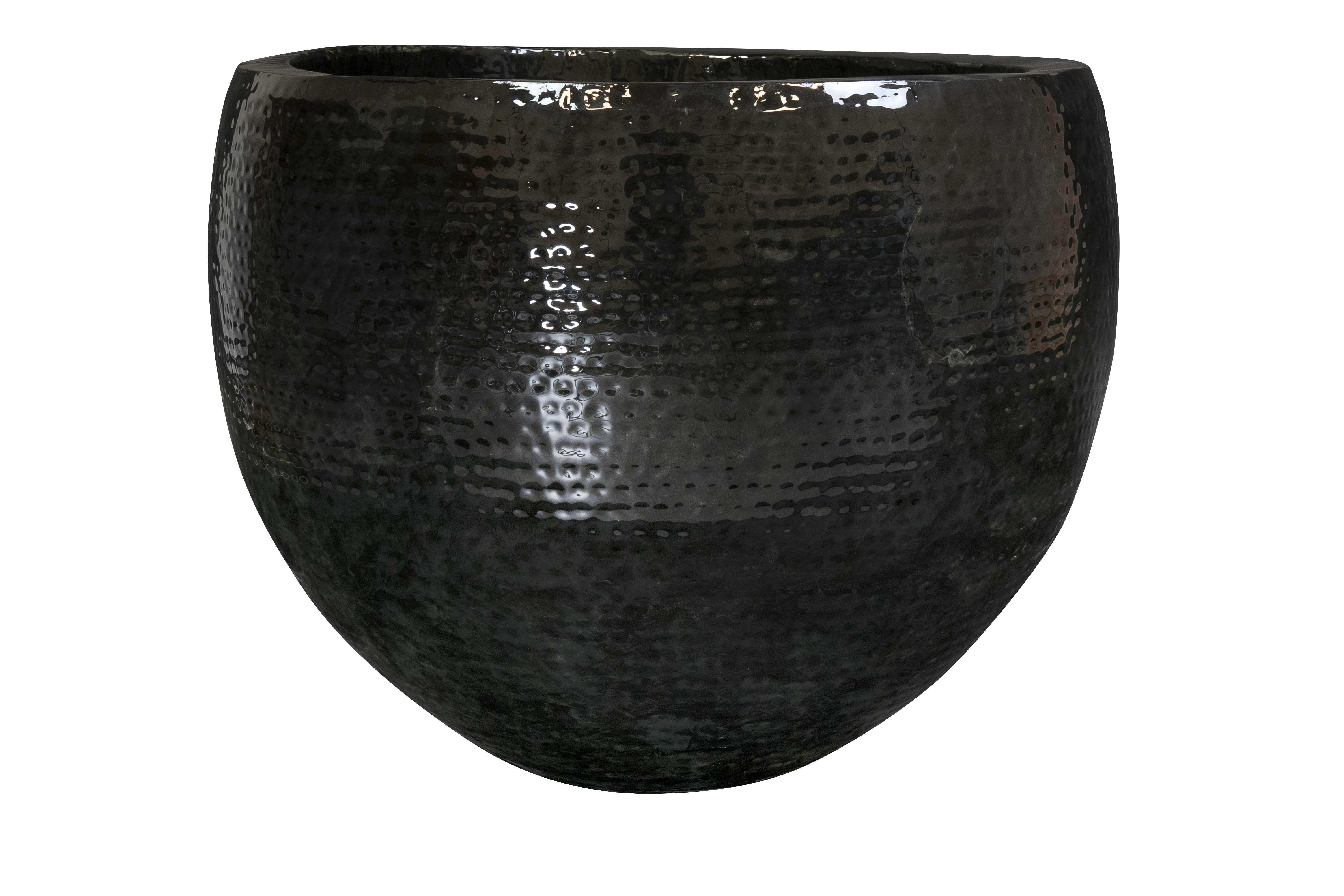 Gefäss Thom, Metall, Schwarz H: 56 cm Decofinder