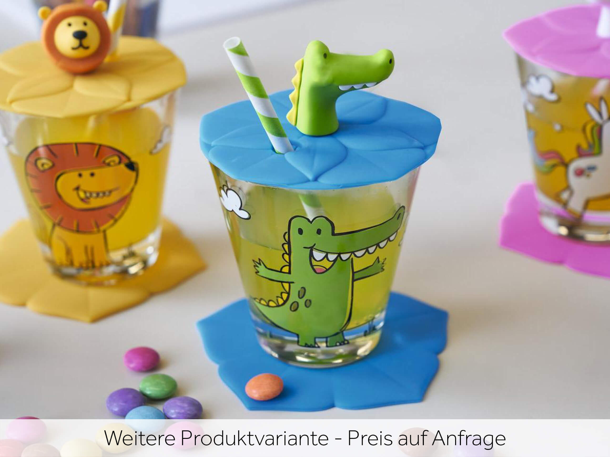 Leonardo Trinkglas Für Kinder Bambini Krokodil, 215 Ml, 3-teilig