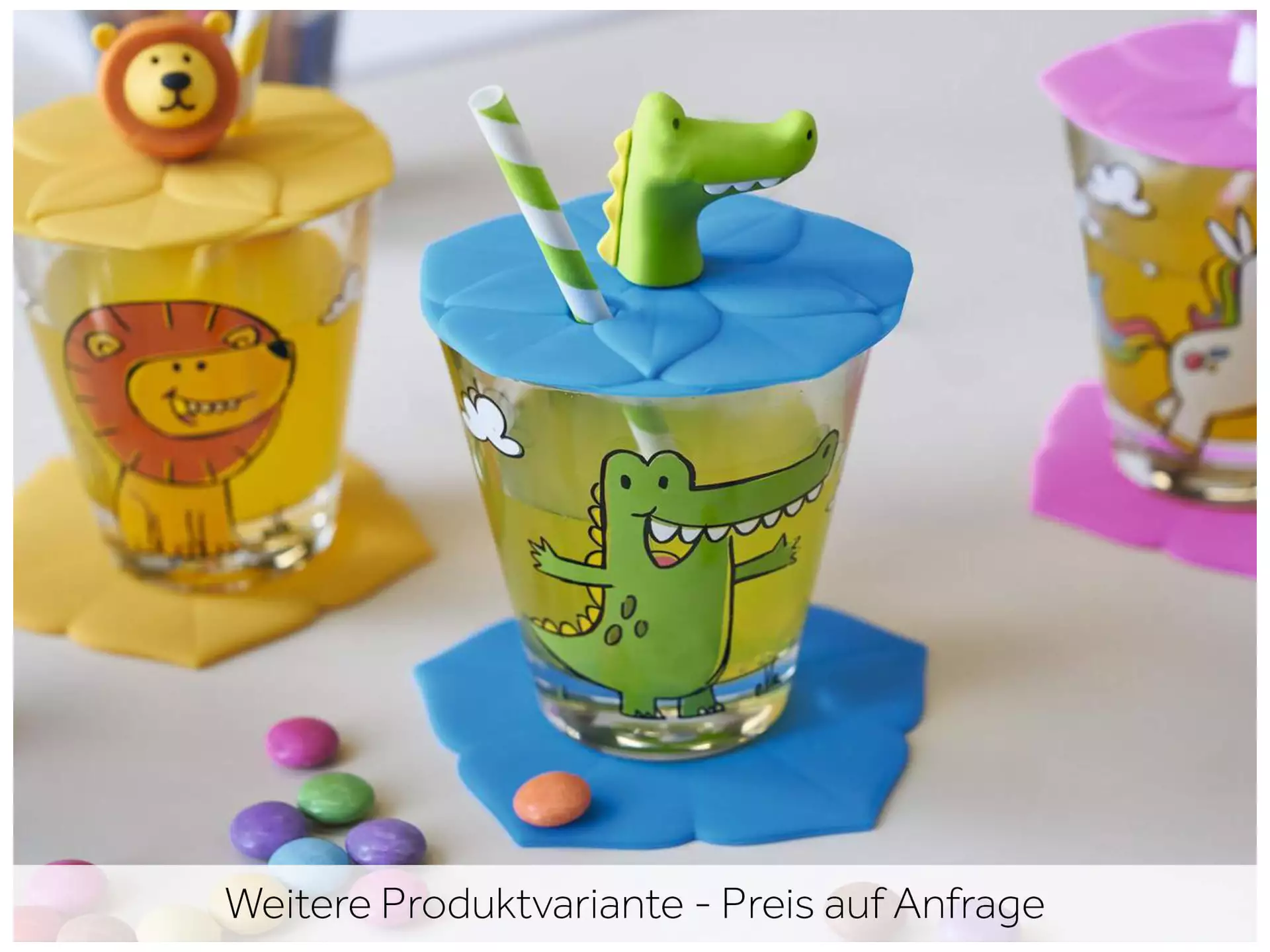 Leonardo Trinkglas Für Kinder Bambini Krokodil, 215 Ml, 3-teilig