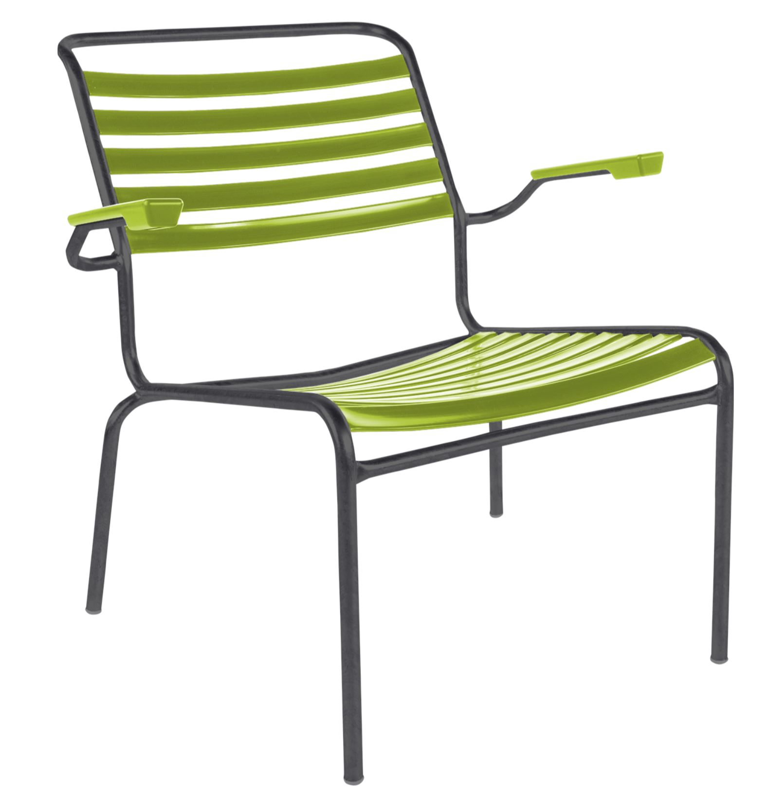 Lättli-Lounger Säntis mit Armlehnen Schaffner / Farbe: Hellgrün