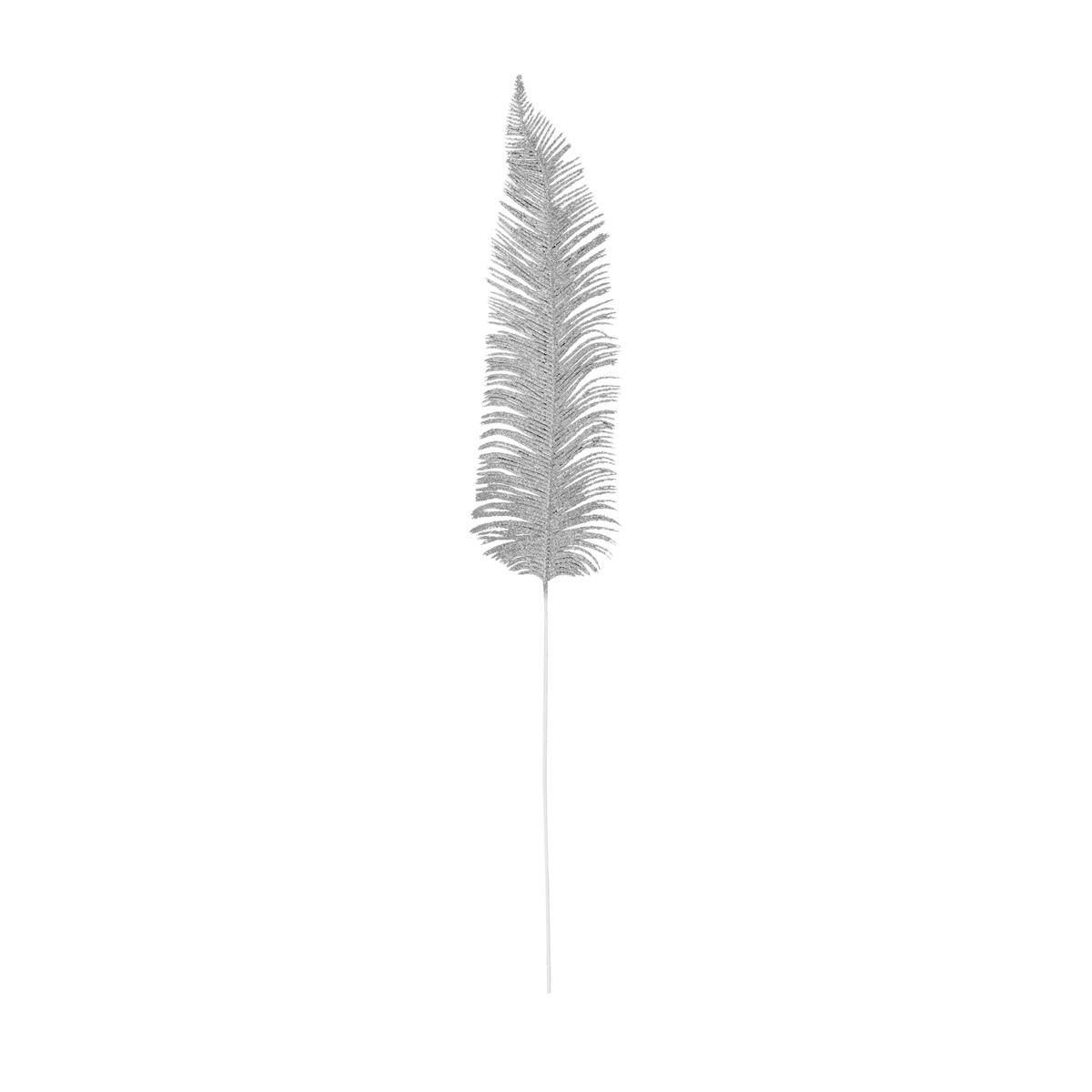 Kunstblumen Federstiel Glitter H: 78 cm Decofinder / Farbe: Silber