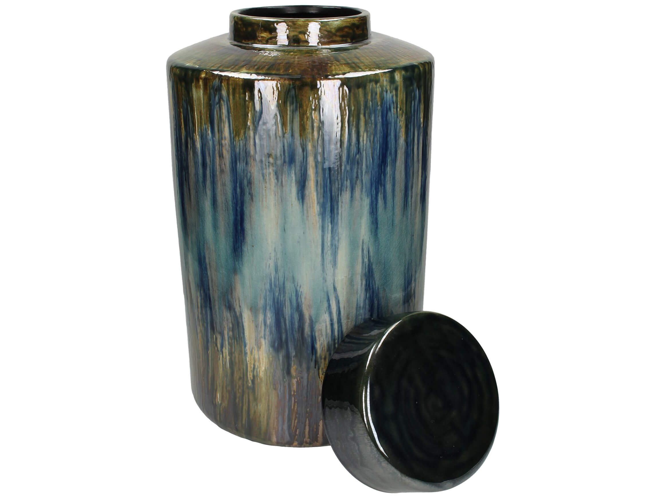 Dose Farbverlauf Blau-Grau-Grün H: 48 cm Kersten / Farbe: Blau Grau Grün