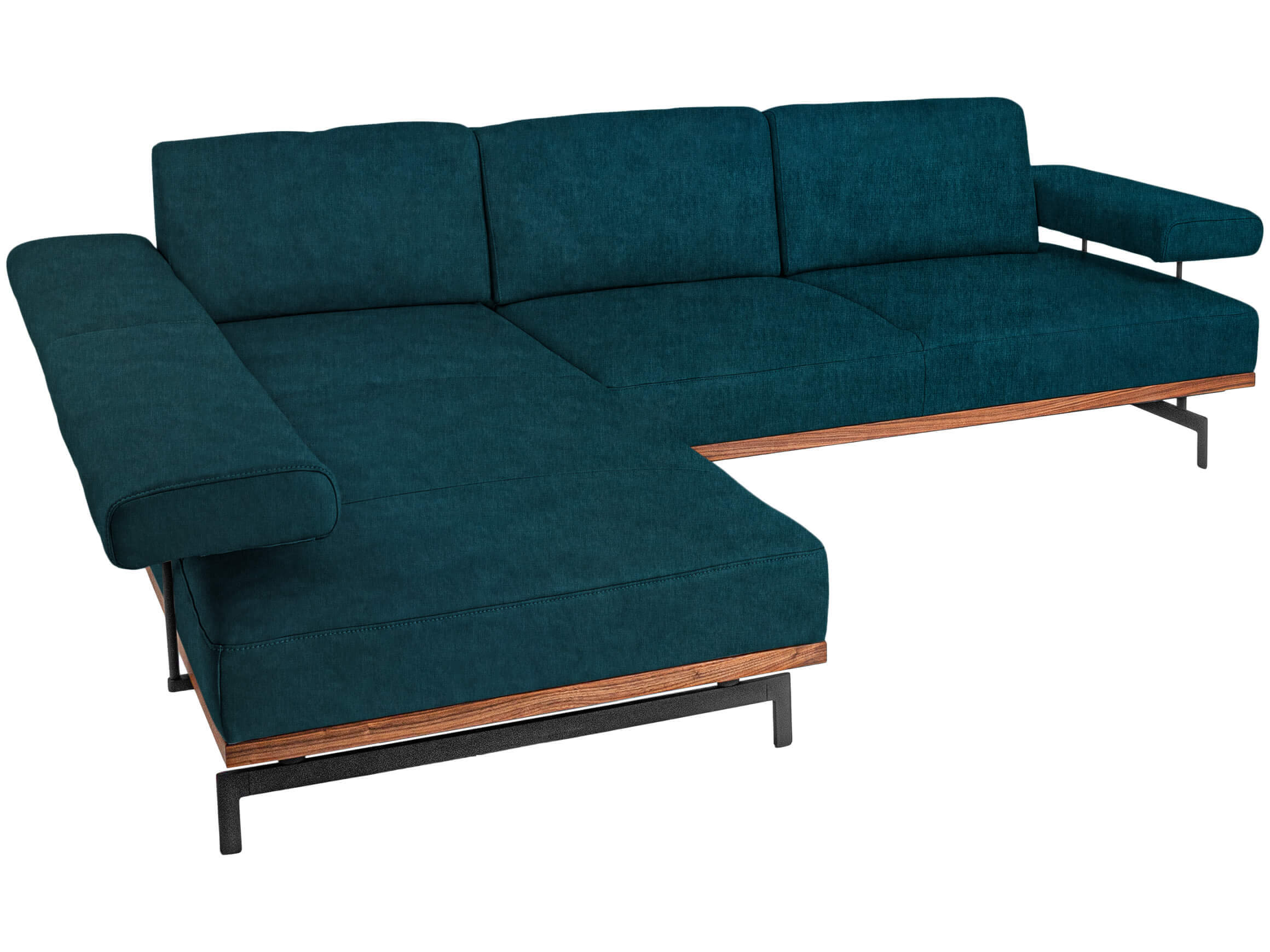 Ecksofa 24/7 (8106) Basic Himolla / Farbe: Petrol / Material: Stoff Basic
