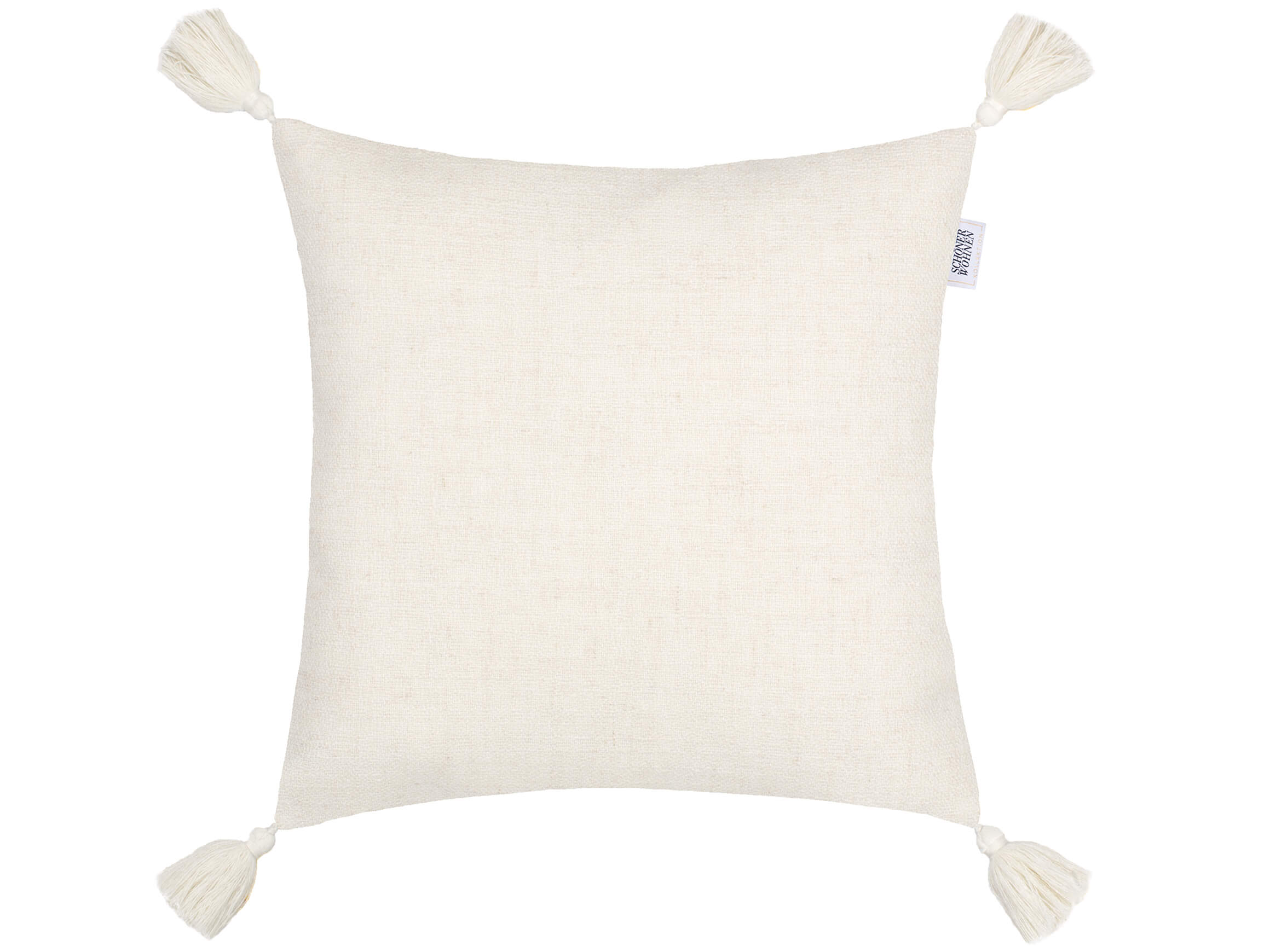Stoeckel & Grimmler Kissenhülle Boho, Offwhite 38x38 cm Weiss | Schubiger Möbel