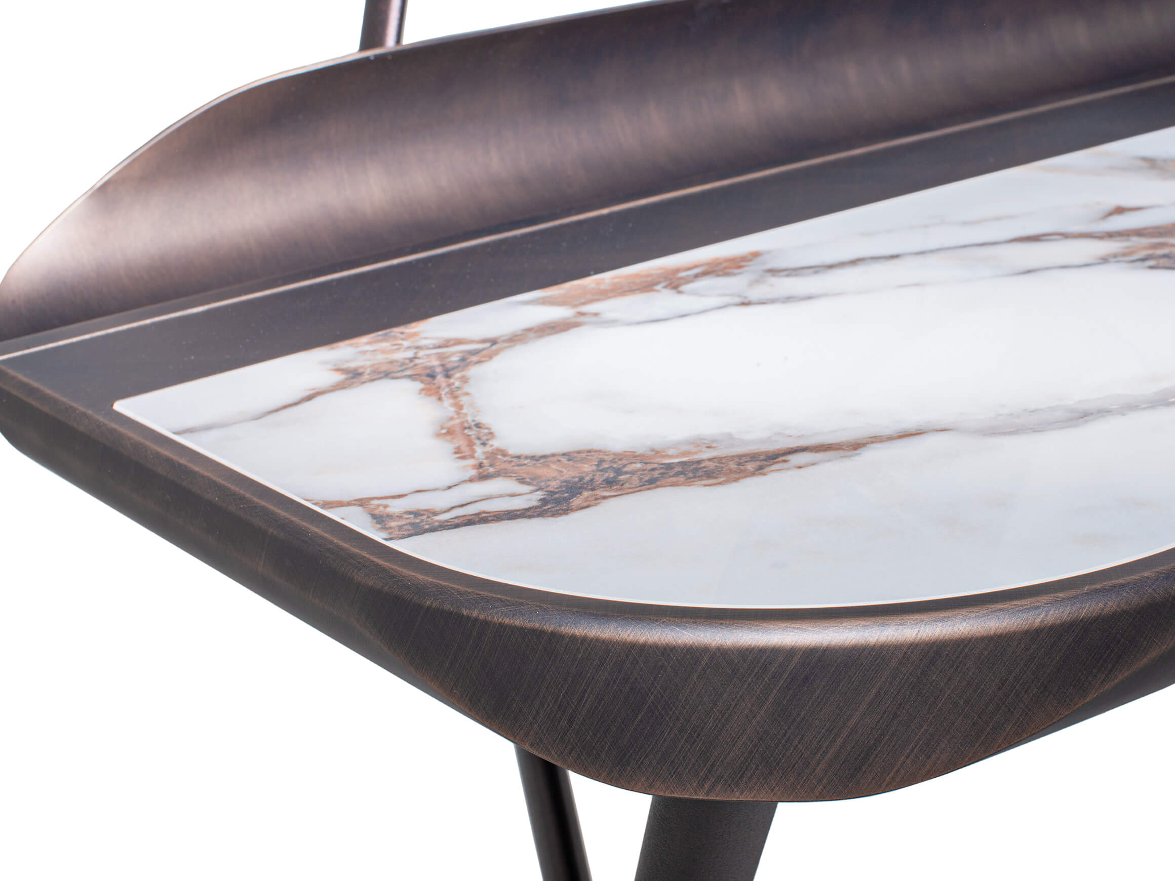 Schreibtisch Cocoon Keramik Cattelan / Farbe: Bronze