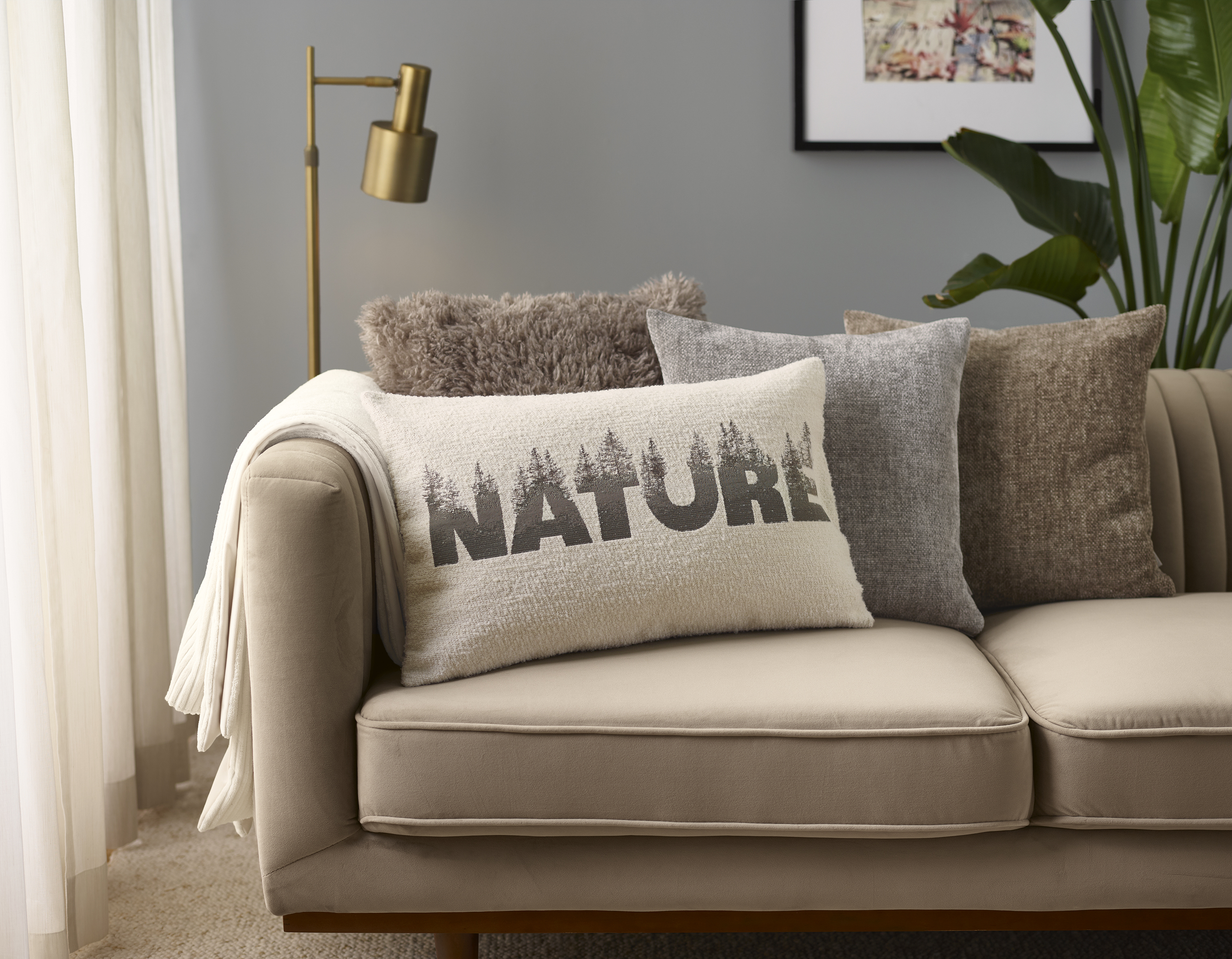 Cushion cover Nobile granite 45x45 cm Sander AG