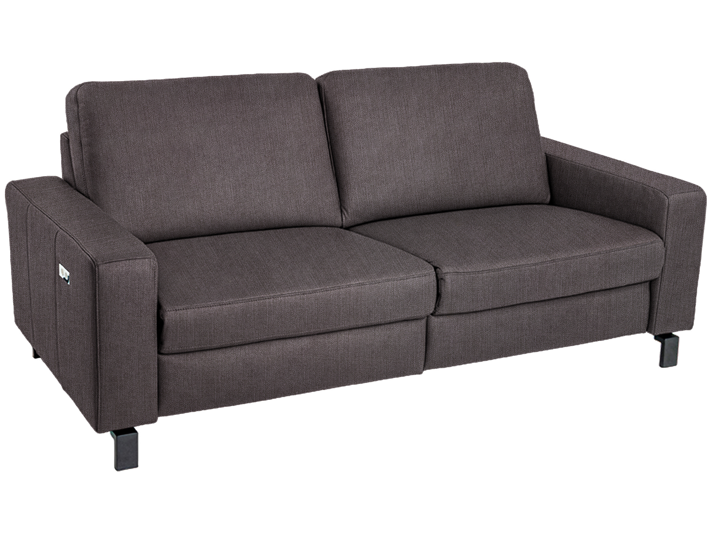 Sofa Cagliari Plus Basic Candy / Farbe: Steel / Material: Stoff Basic