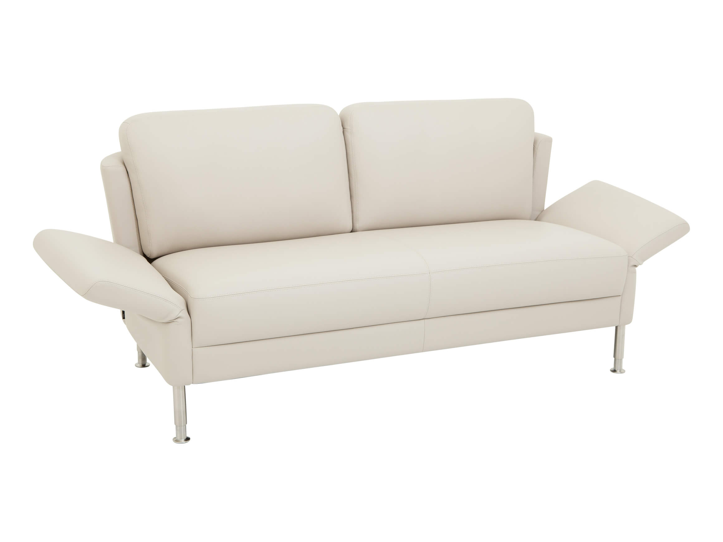 2er Sofa Nimbus, Leder, Höhenverstellbar, b 164 cm t 86 cm h 81-84 cm