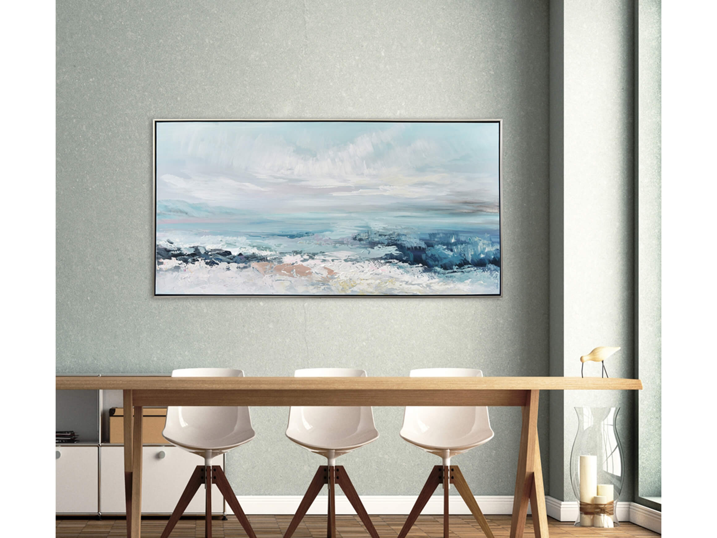 Bild Blick Auf's Meer image LAND / Grösse: 143 x 73 cm
