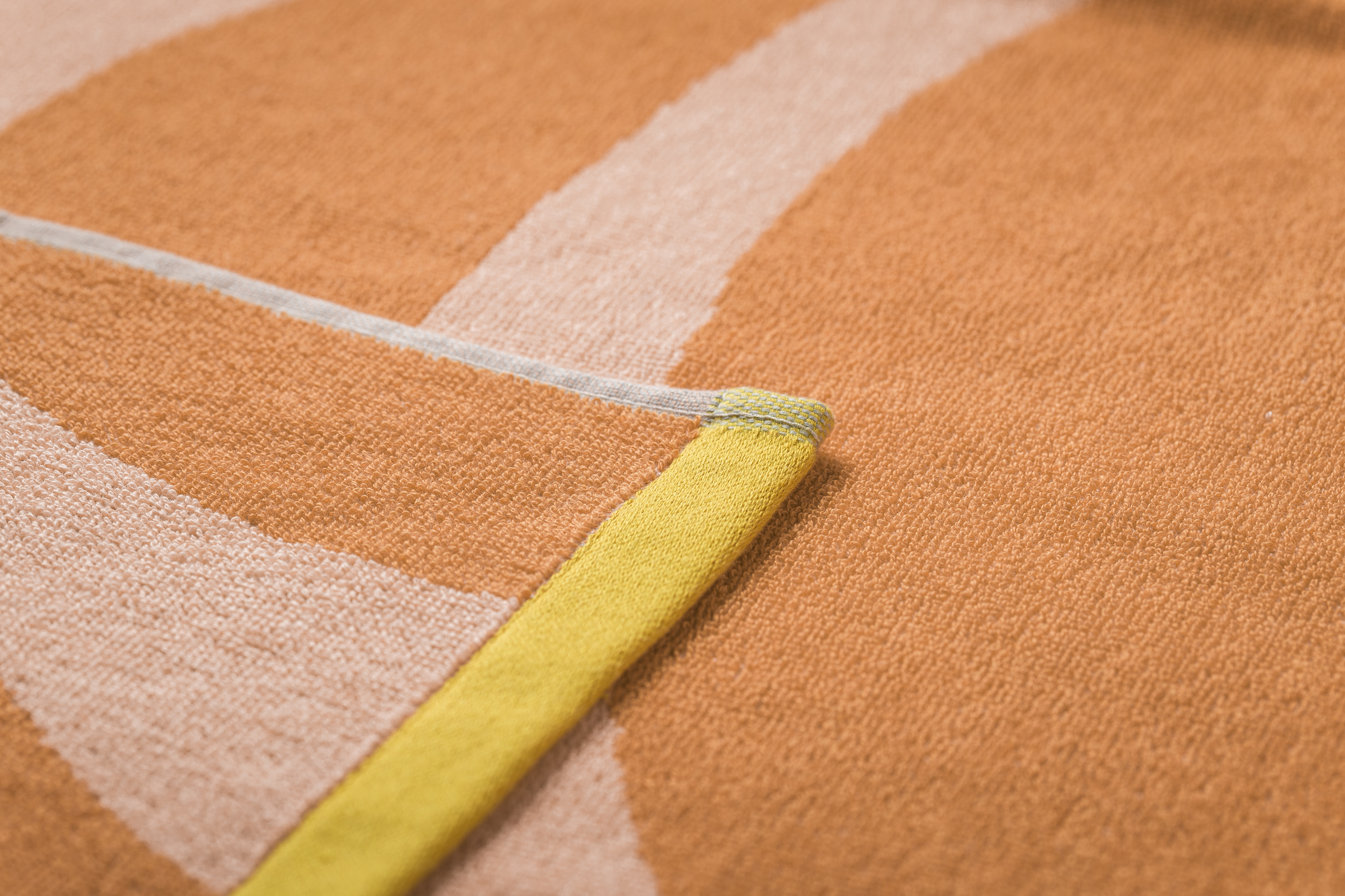 Strandtuch-Playa Retro Waves, Hellorange 100 x 180 cm-Sander AG