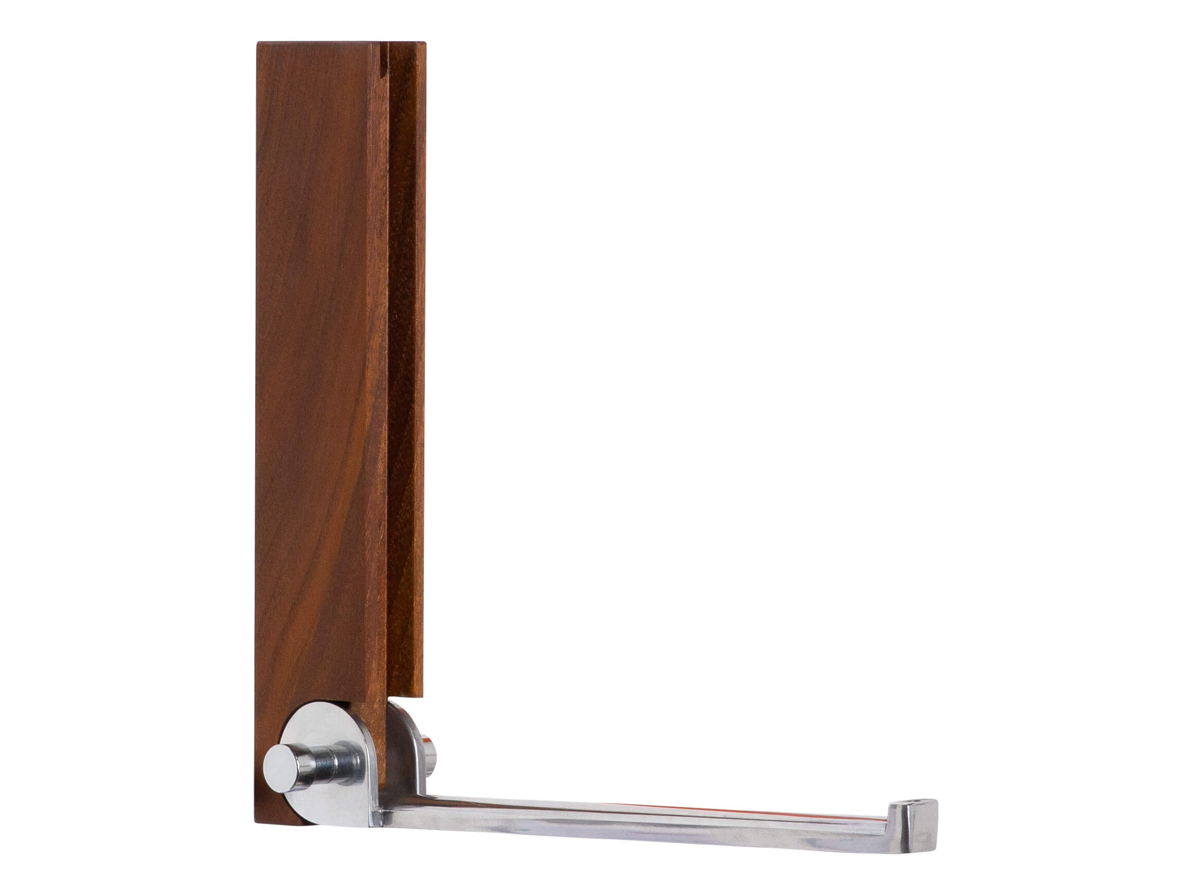 Klapphaken Oyster, Alu Poliert, Holzteile Nussbaum