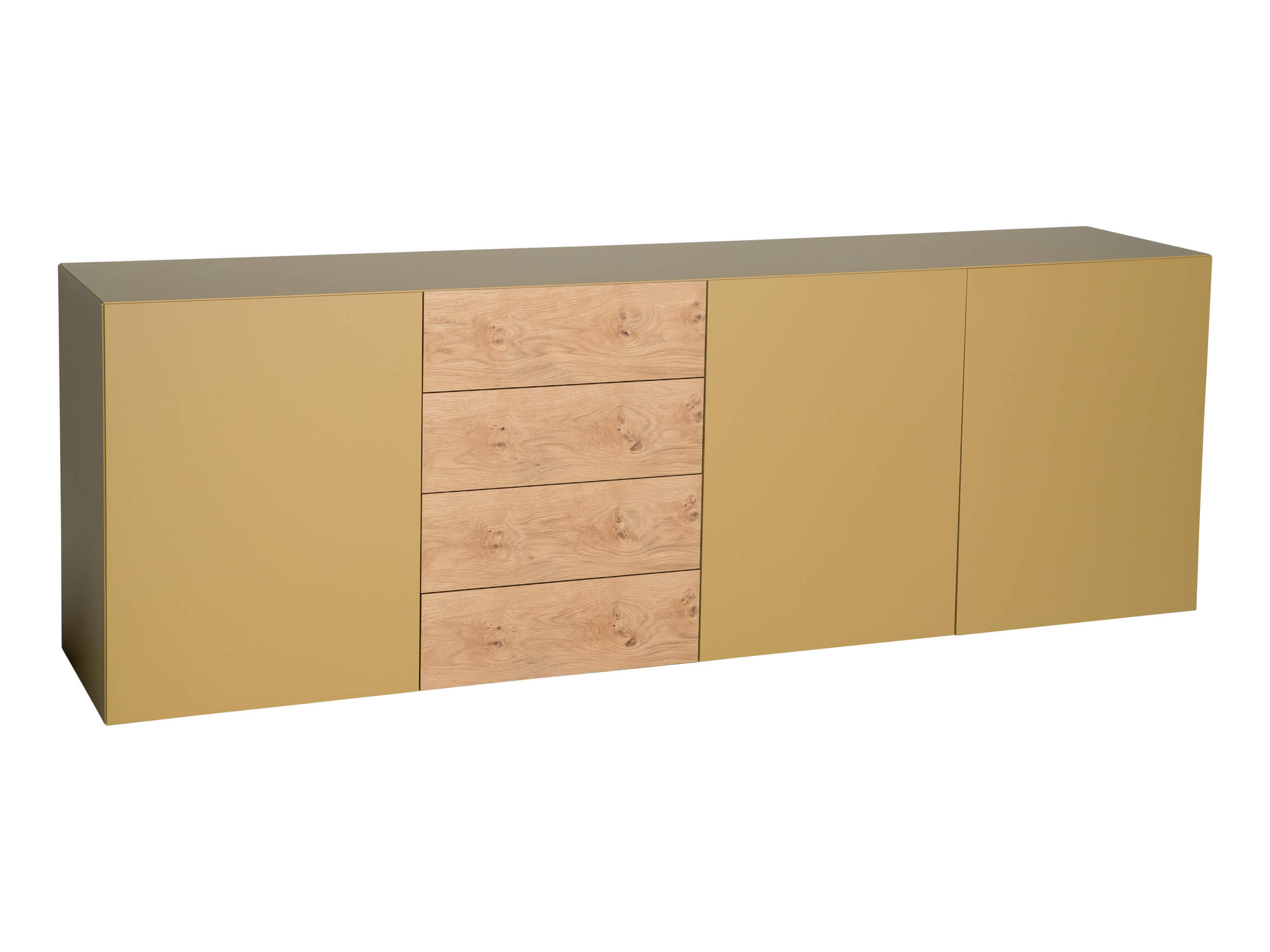 Sideboard Port Gold, Korpus + Türen Goldocker,