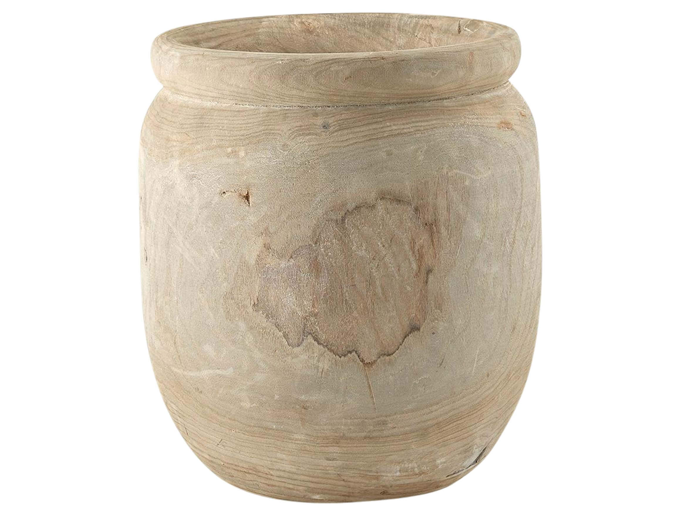 Edg Übertopf Grau-Natur H: 48 cm Grau | Schubiger Möbel