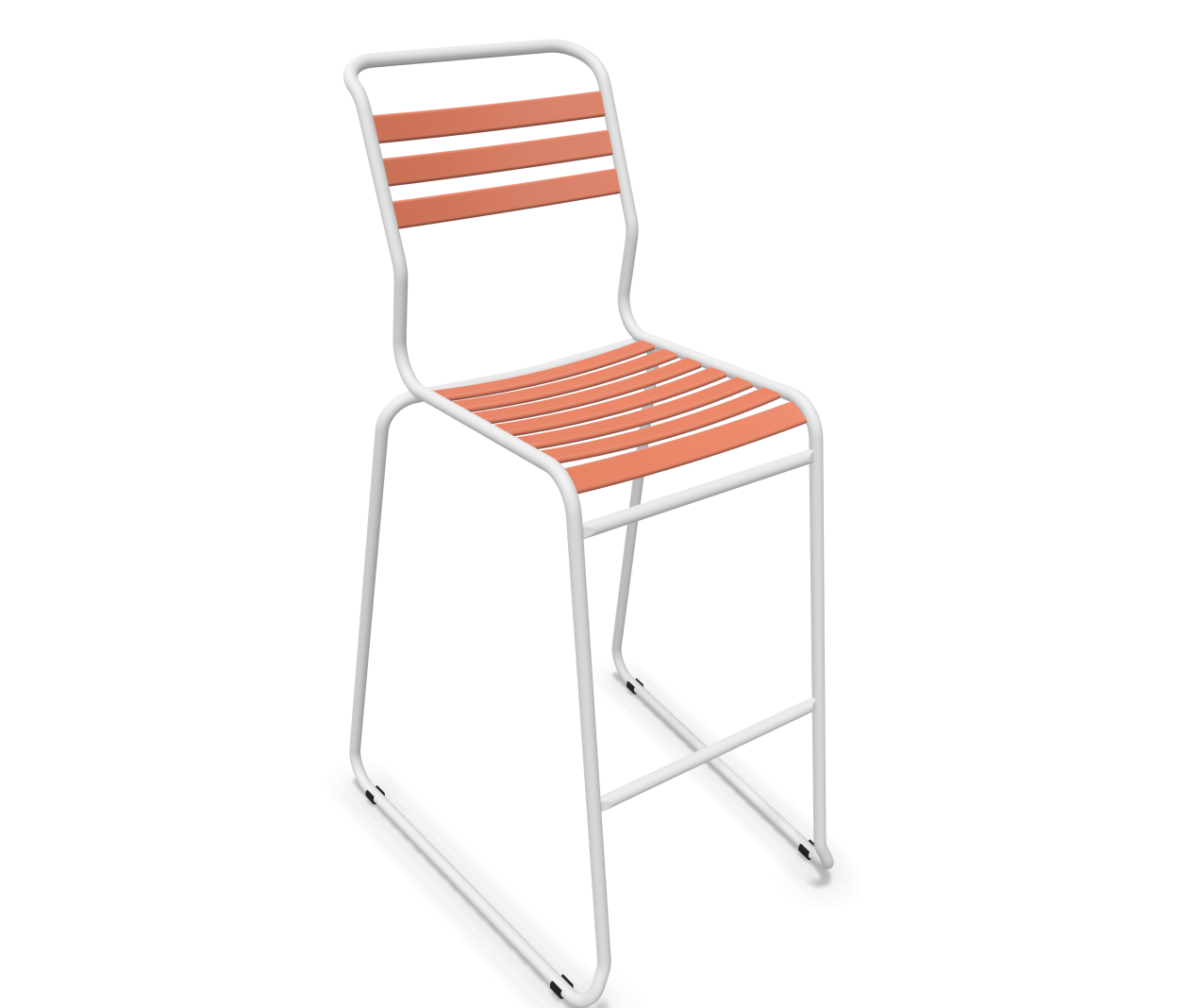 Schaffner Bar-Kufen-Lättlistuhl Säntis Braun | Schubiger Möbel