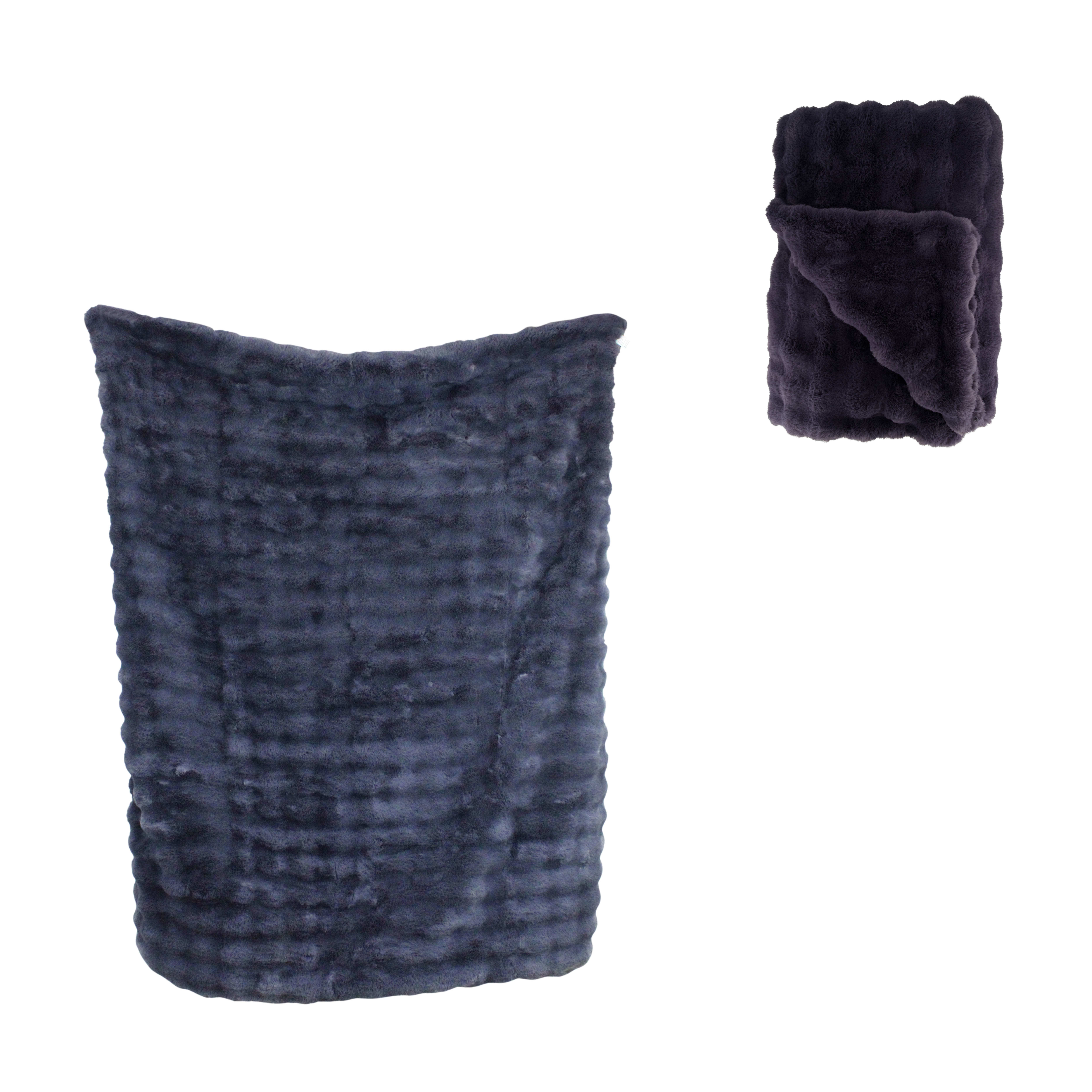 Plaid Comfy, Blau 170x130 cm Decofinder