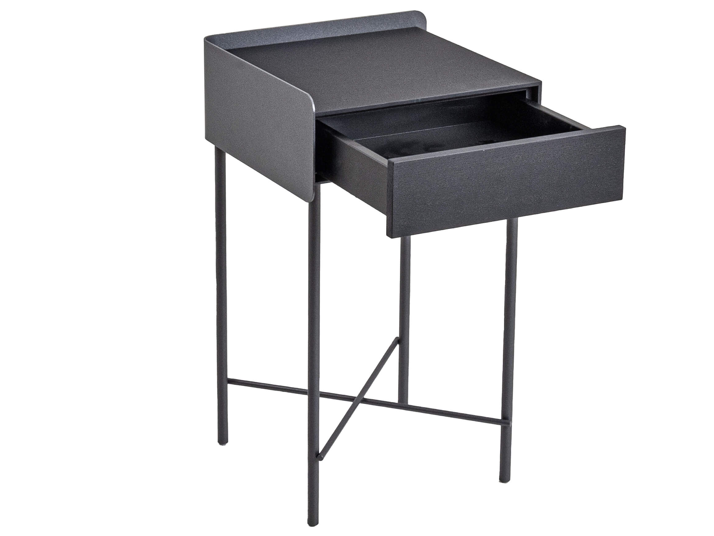 Beistelltisch Bela Links Ronald Schmitt / Farbe: Anthrazit