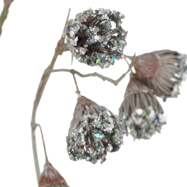 Kunstblumen Eukalyptuszweig, Silber Gasper