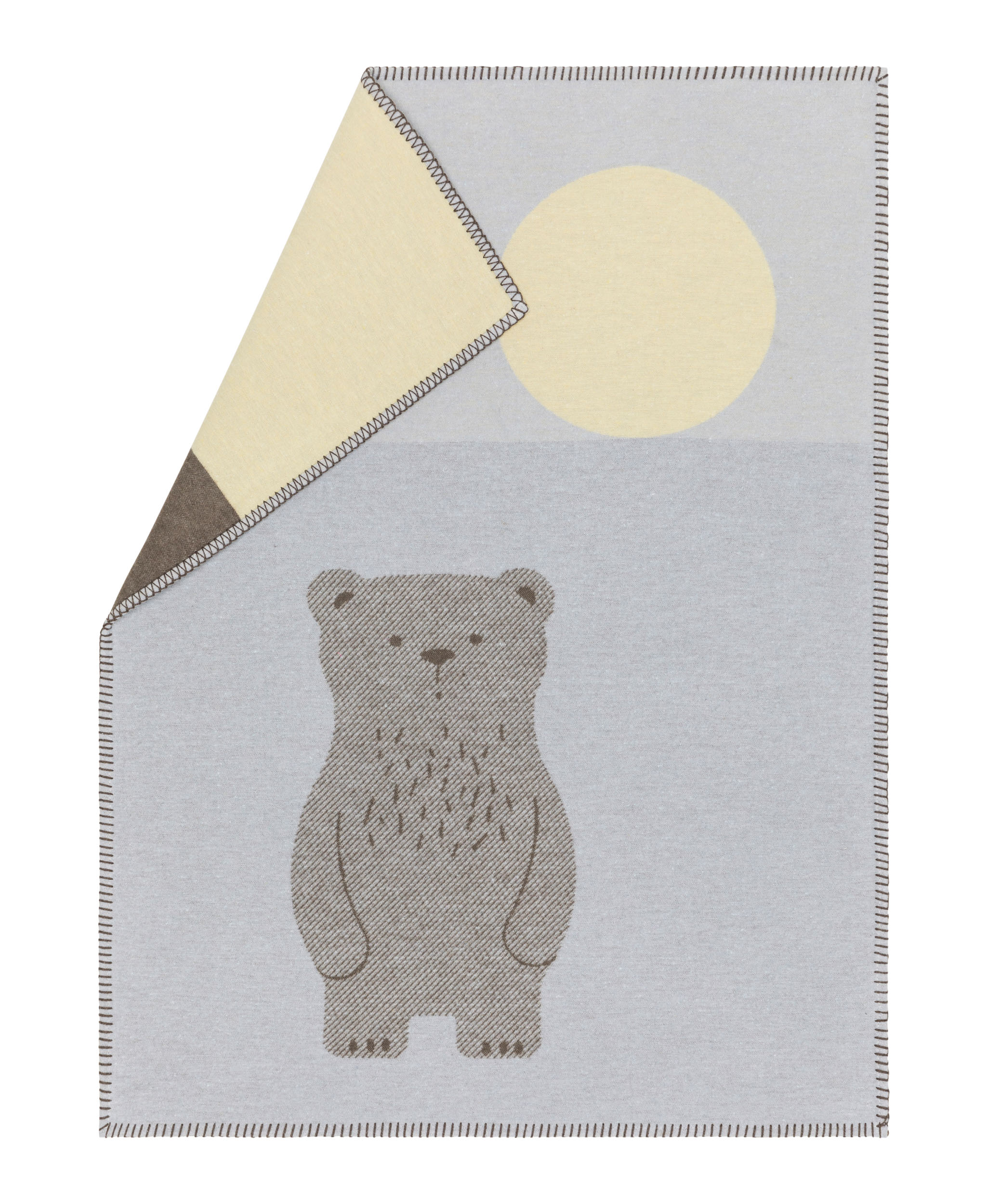 Sander AG Babydecke Lili Bär, Hellblau 75 x 100 cm Blau | Schubiger Möbel