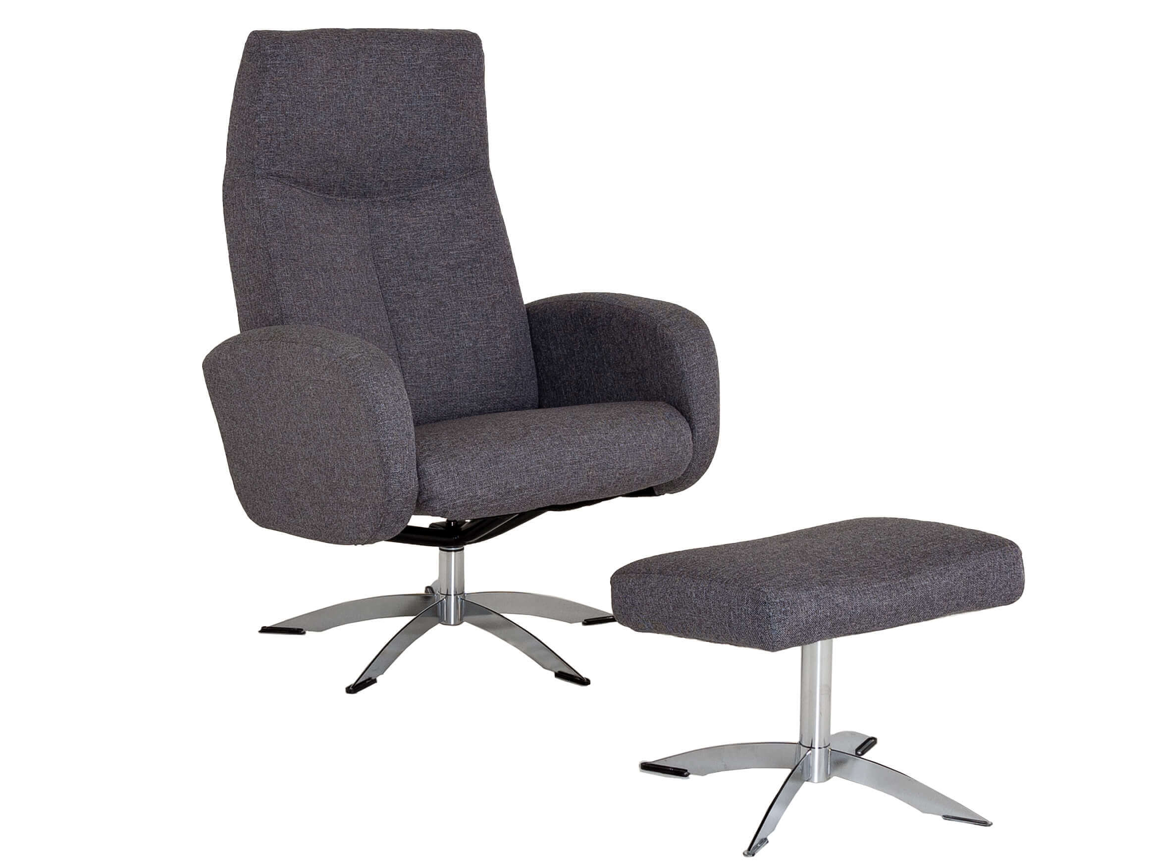 Knudsen Relaxer+Hocker Hedland Grau | Schubiger Möbel