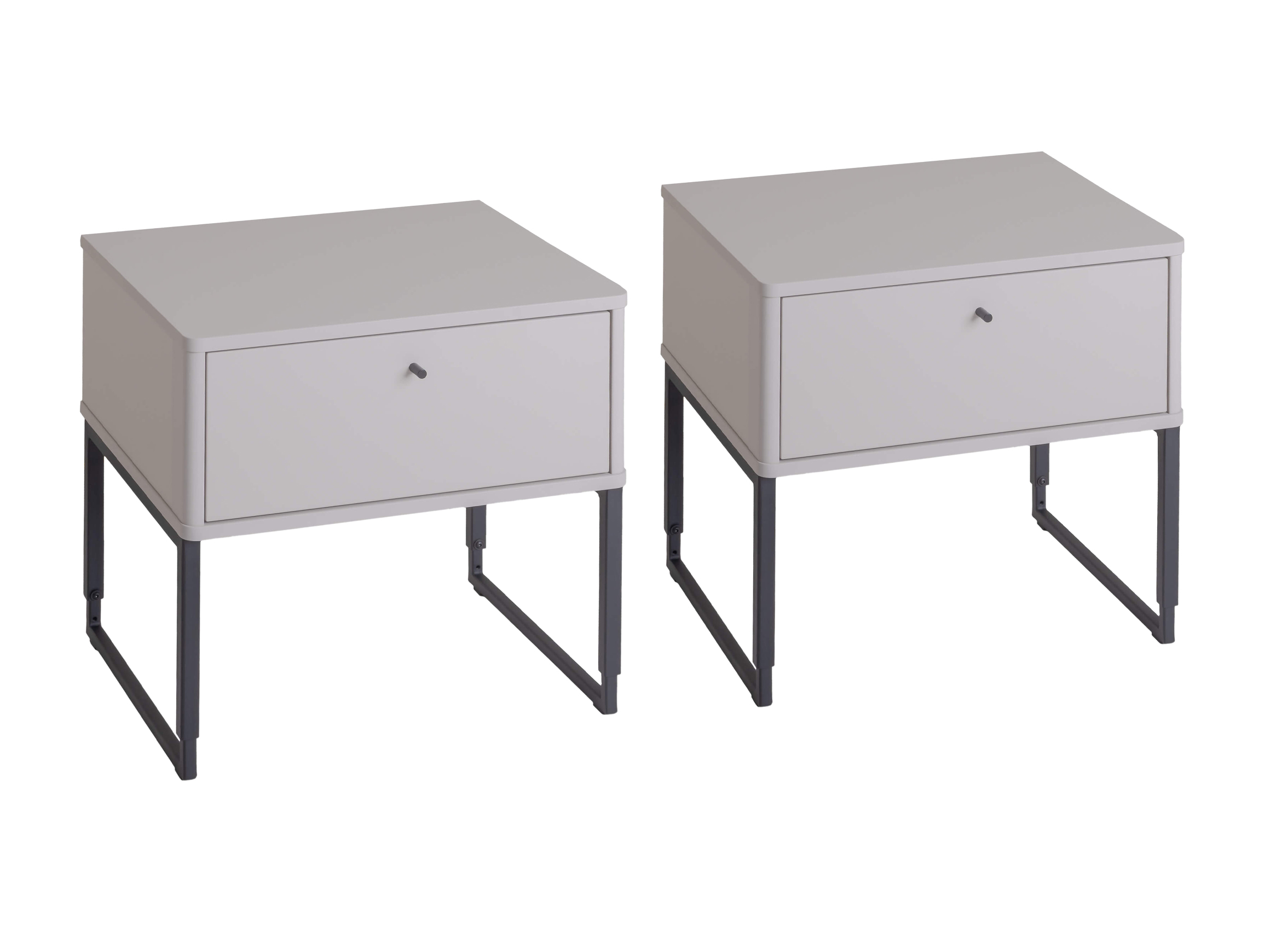 Nachttisch Adala Set Femira / Farbe: Weiss