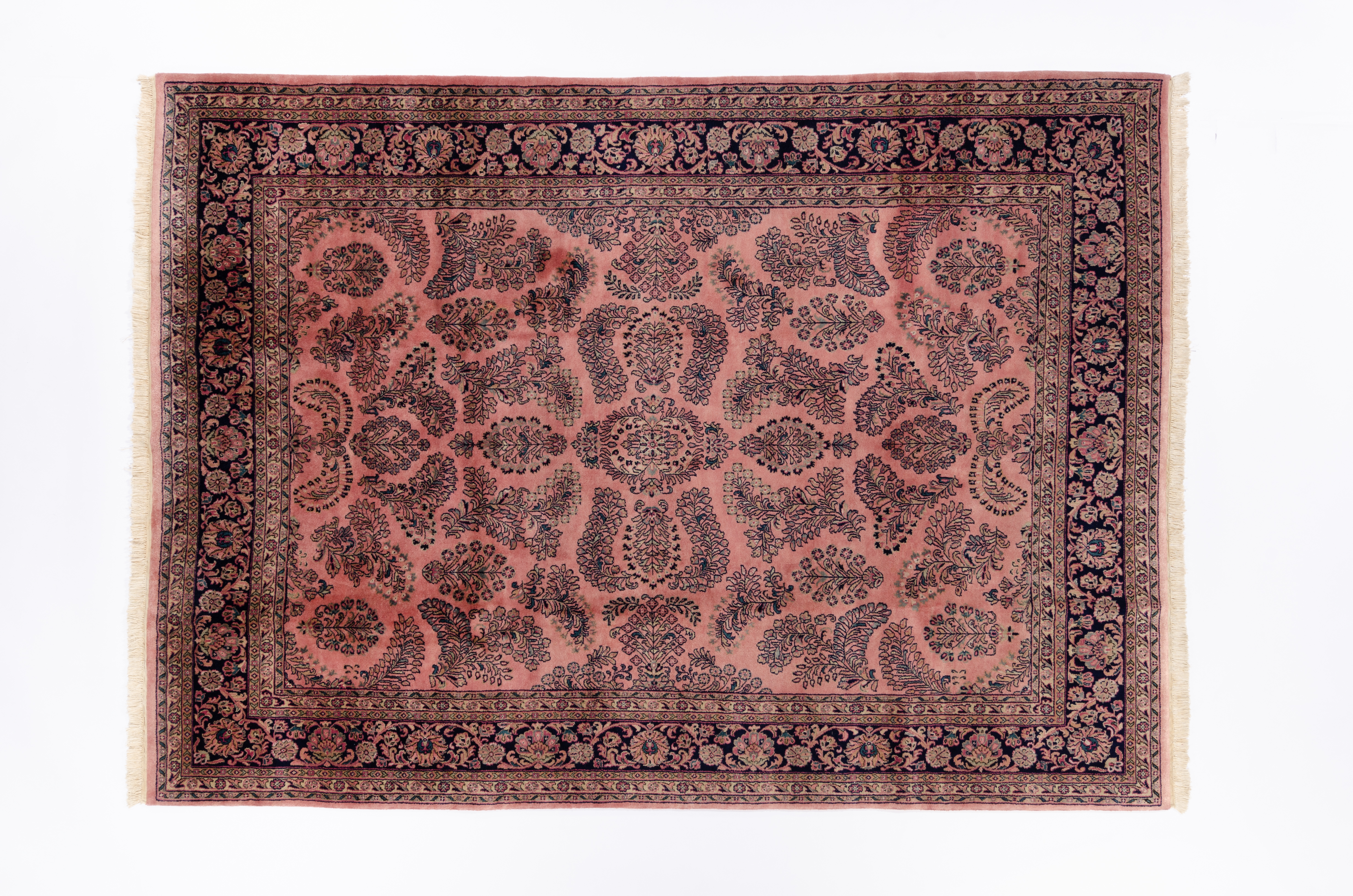 Klassischer Teppich Indo Sarough Negra / Farbe: Schwarz