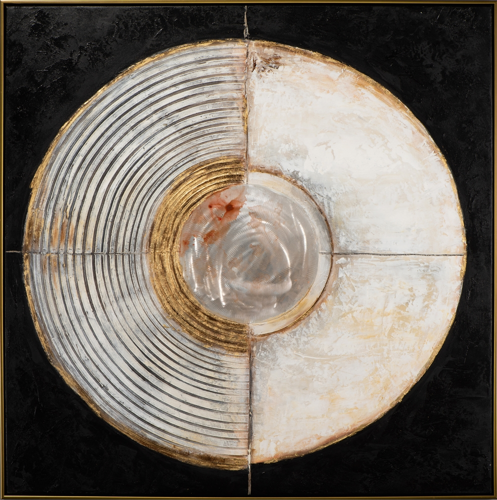 Bild Moderne Meditation image LAND / Farbe: Grau Schwarz