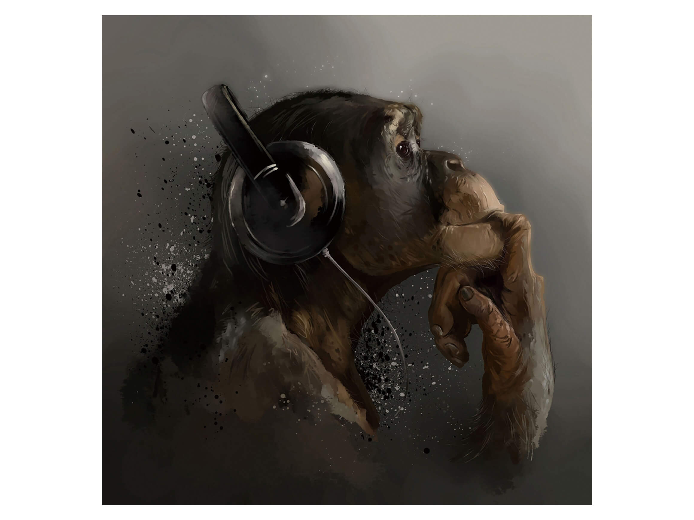 Digitaldruck auf Glas Zauber Der Musik image LAND / Grösse: 80 x 80 cm