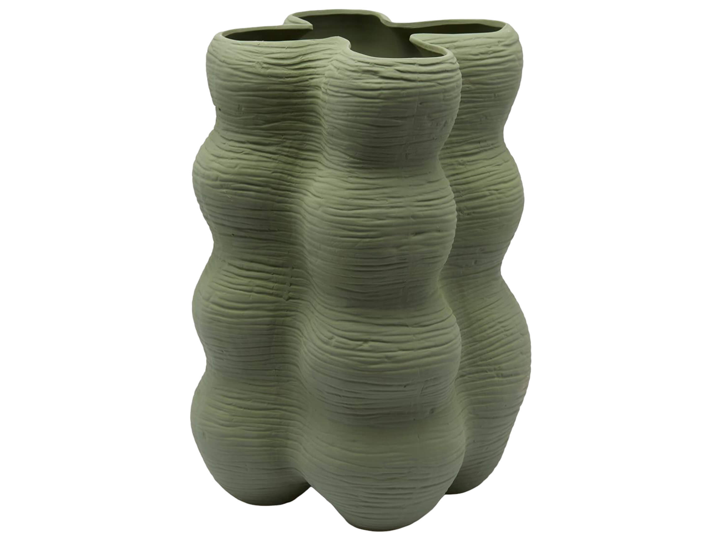 Edg Vase Bubbel Matt Grün H: 39 cm  | Schubiger Möbel