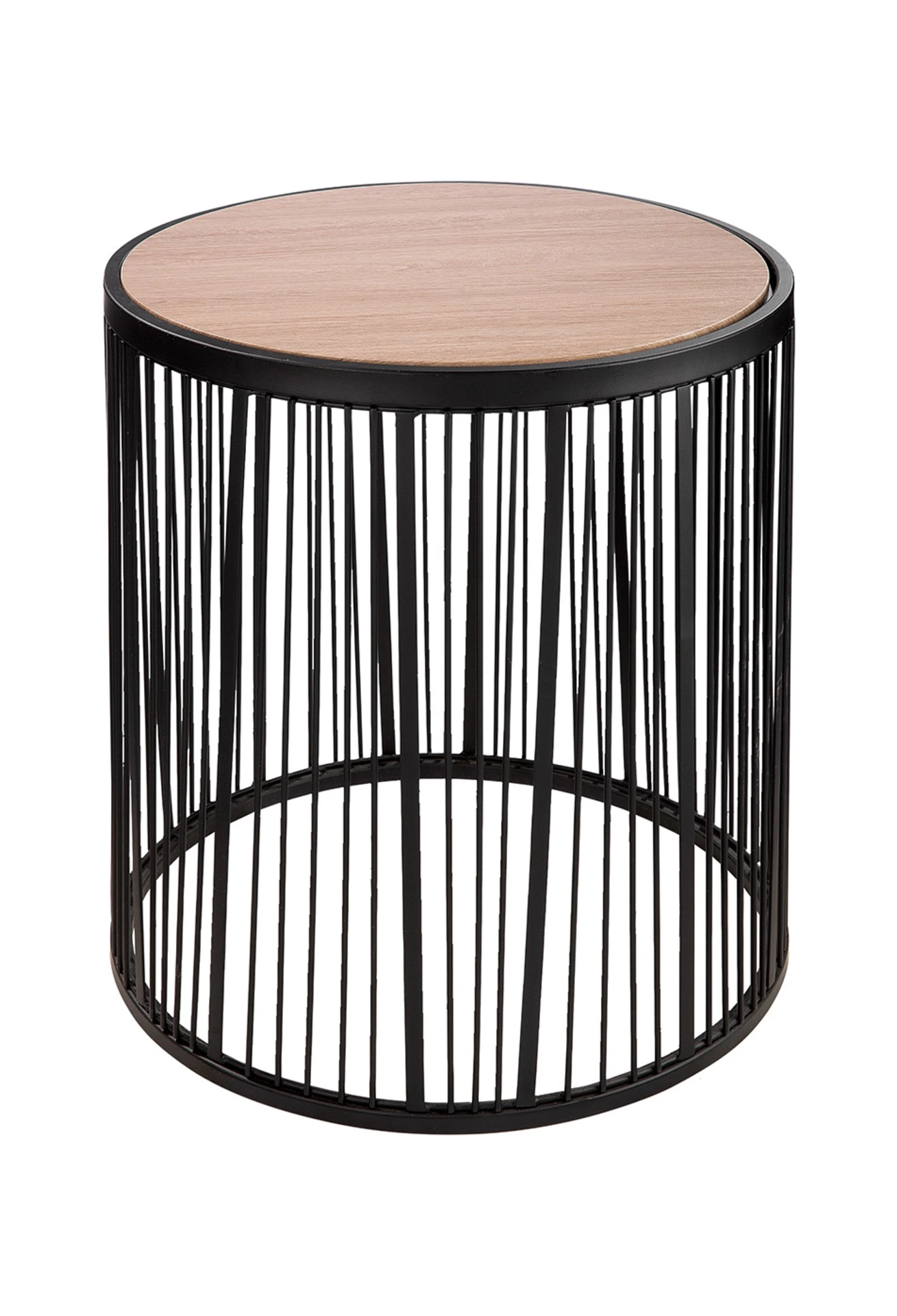 Gilde Beistelltisch Stripes, Schwarz H: 35 cm Schwarz | Schubiger Möbel
