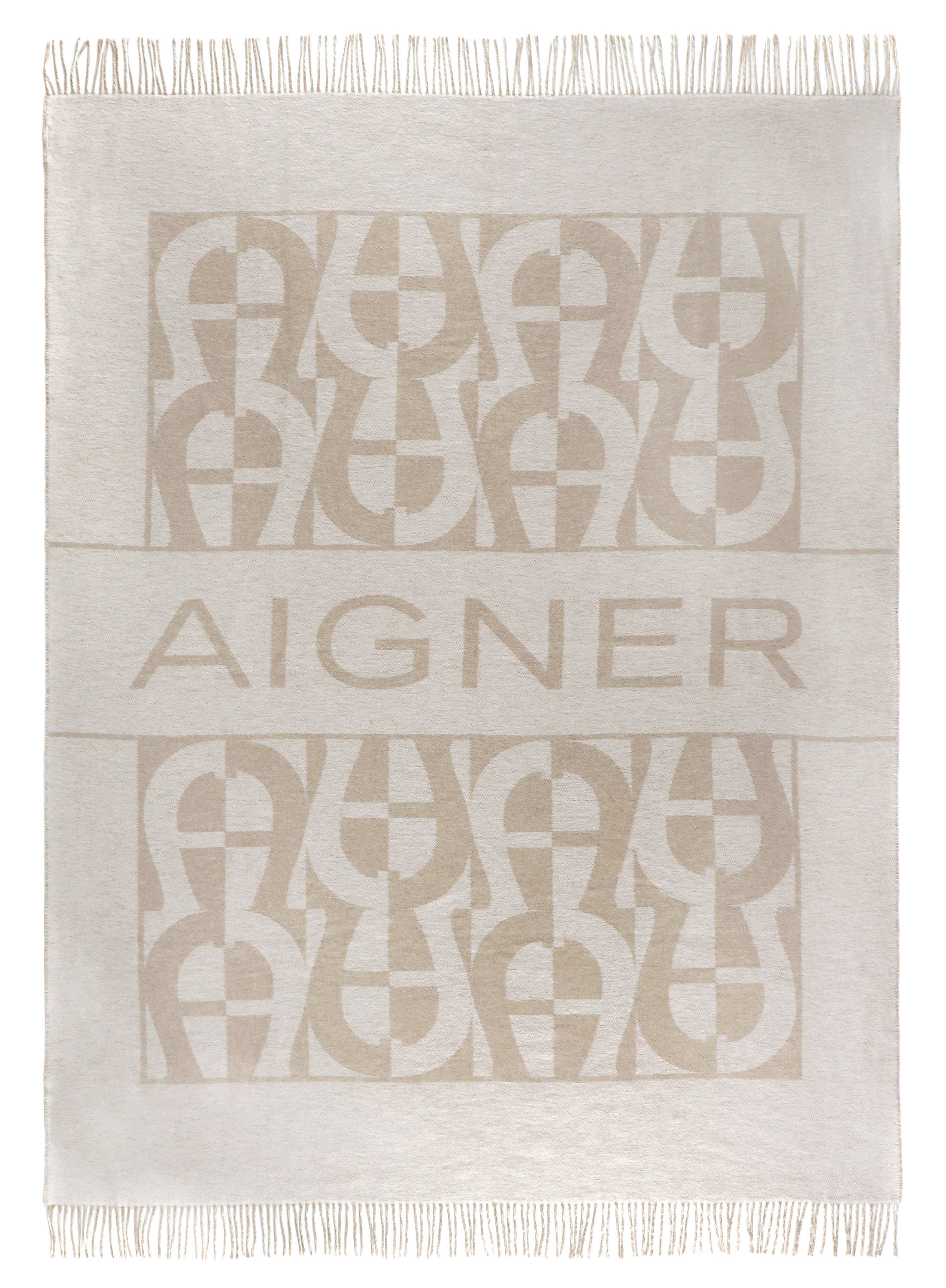 Plaid Modular, Offwhite 140x195 cm Stoeckel & Grimmler / Farbe: Offwhite