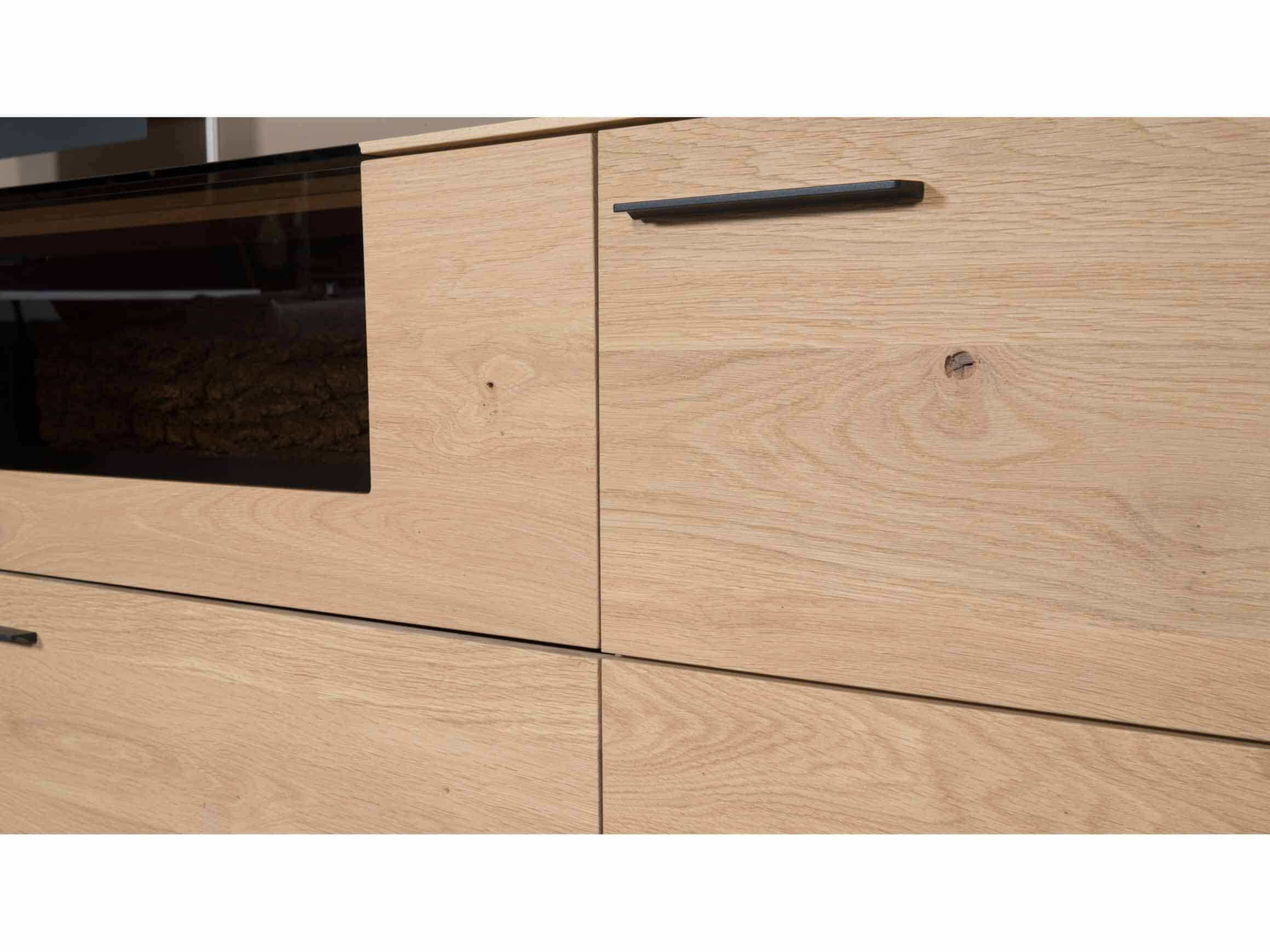 Wohnkombination Ramin, Kerneiche, Anthrazit b 192 cm t 44 cm h 77 cm