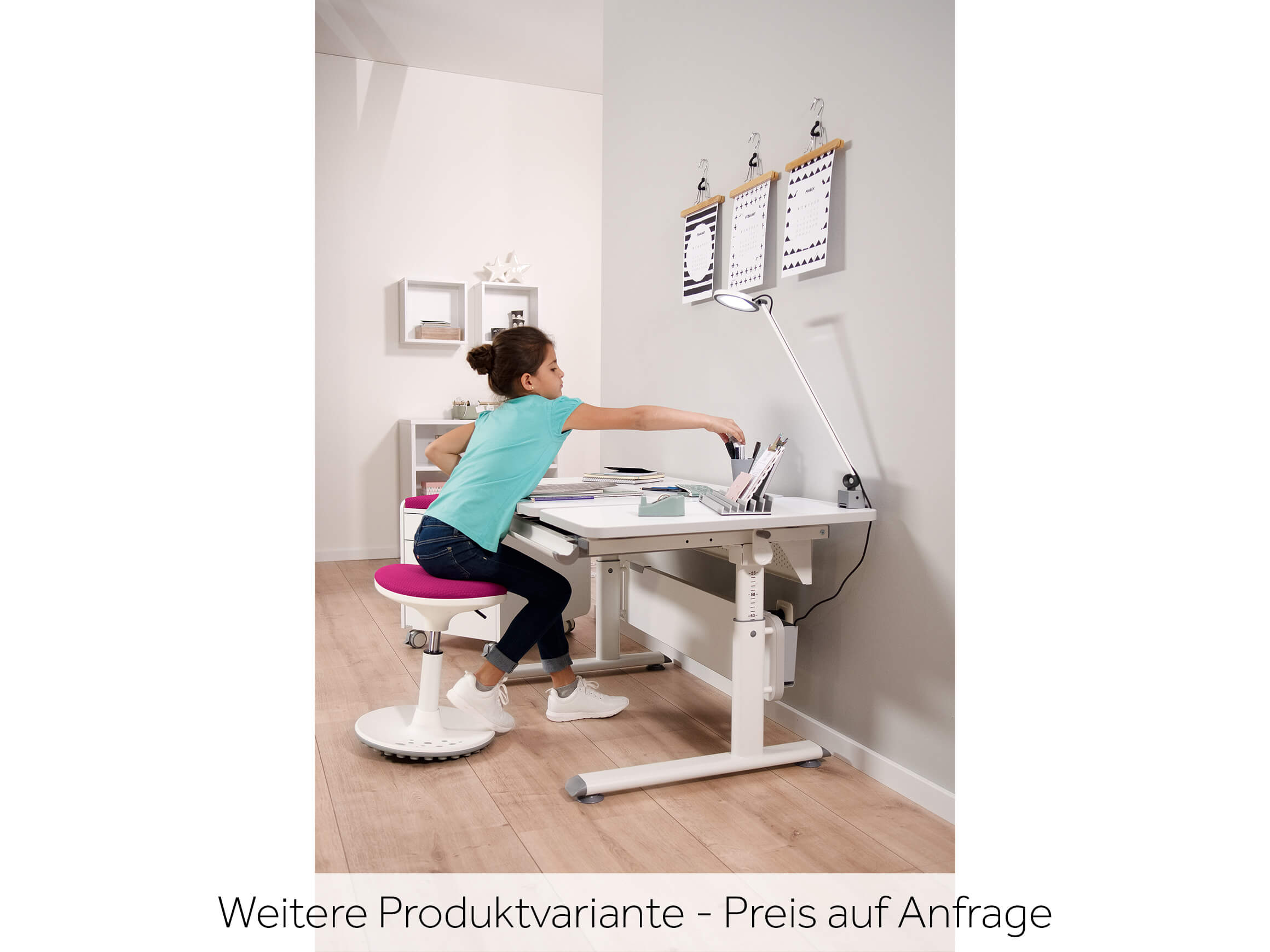 Schreibtisch Dalvin Paidi / Farbe: Kreideweiss