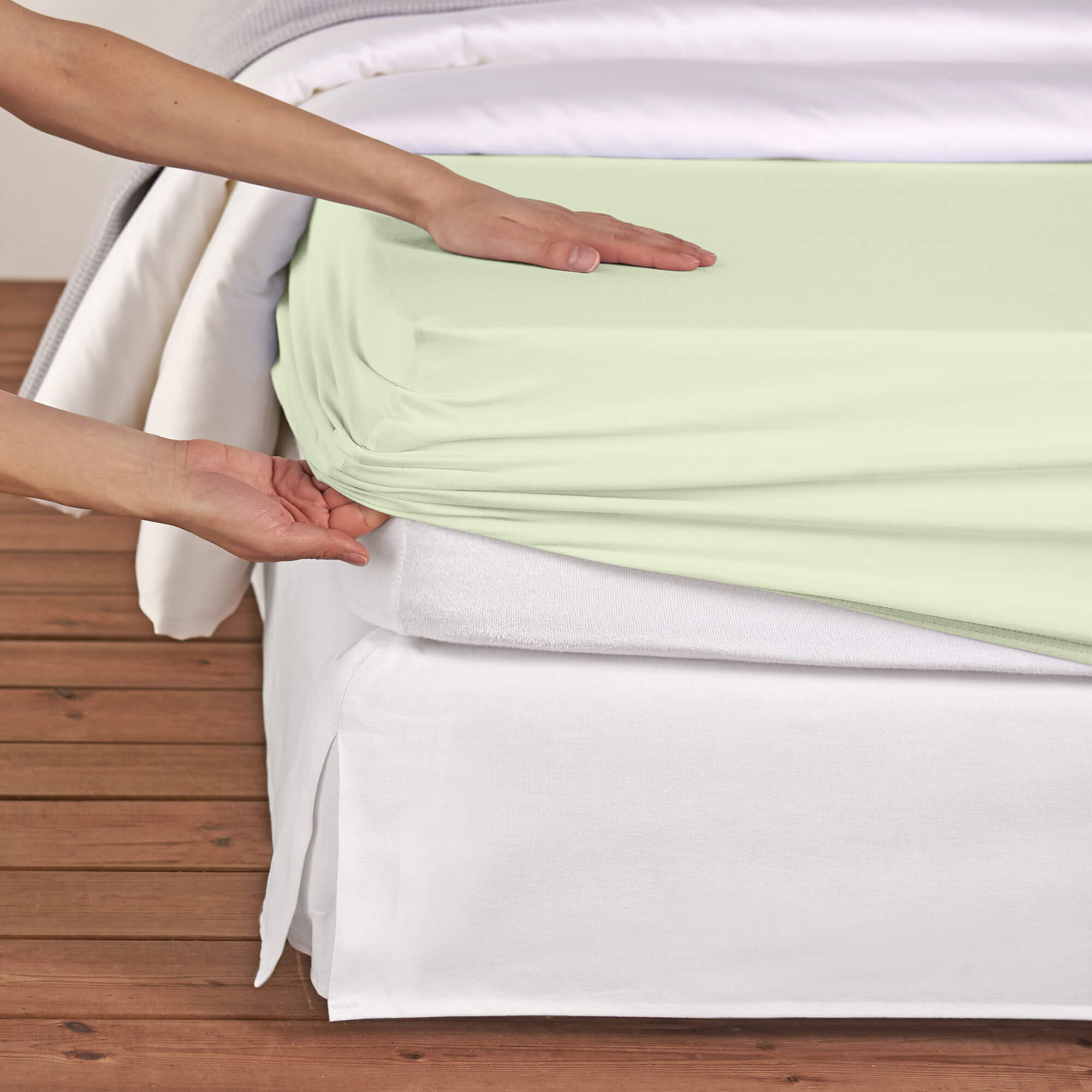 Fixleintuch Jersey Mint, 200x90 Cm, Höhe: 30 cm