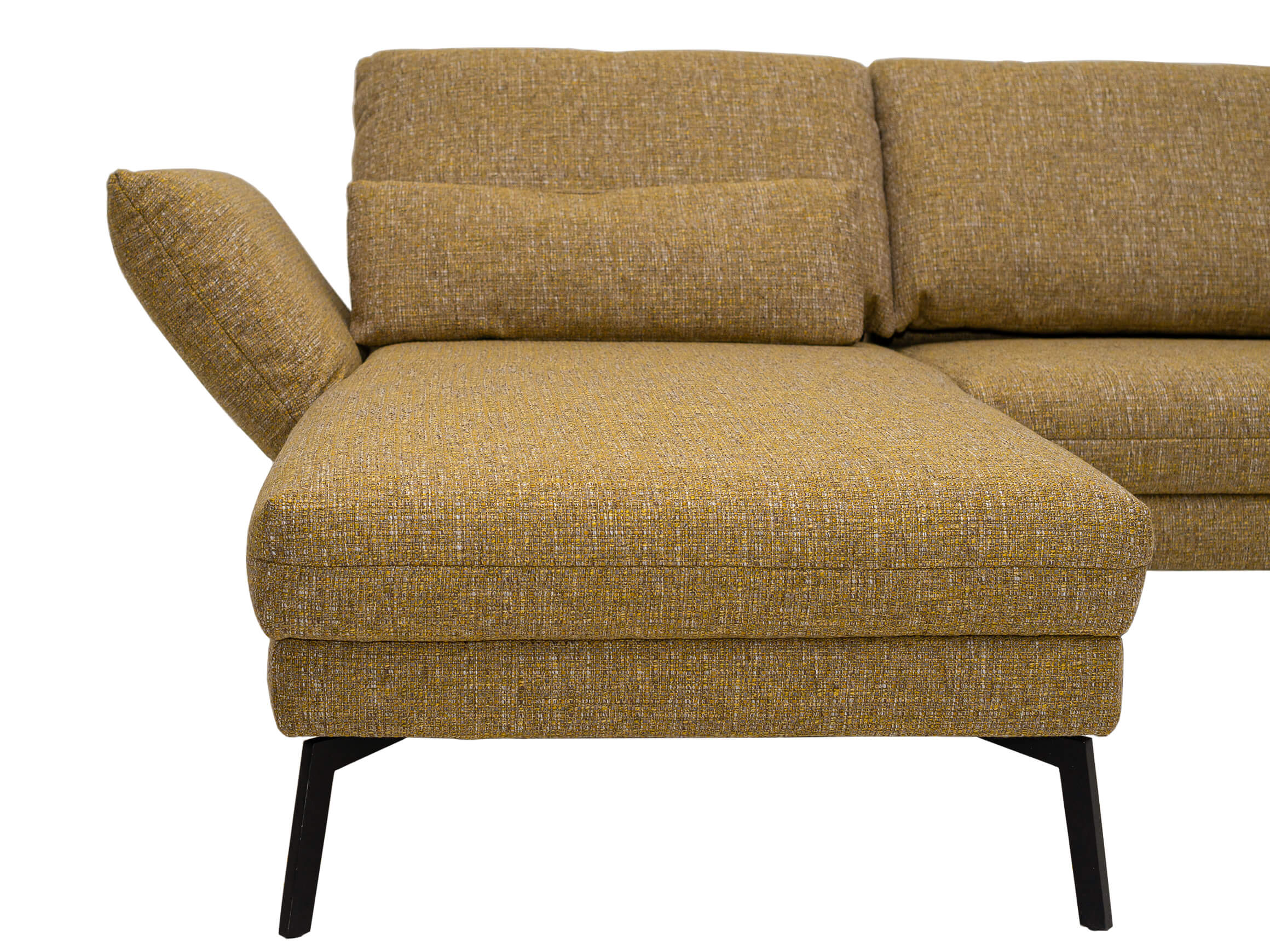 Ecksofa Spin Candy / Farbe: Gelb / Bezugsmaterial: Stoff