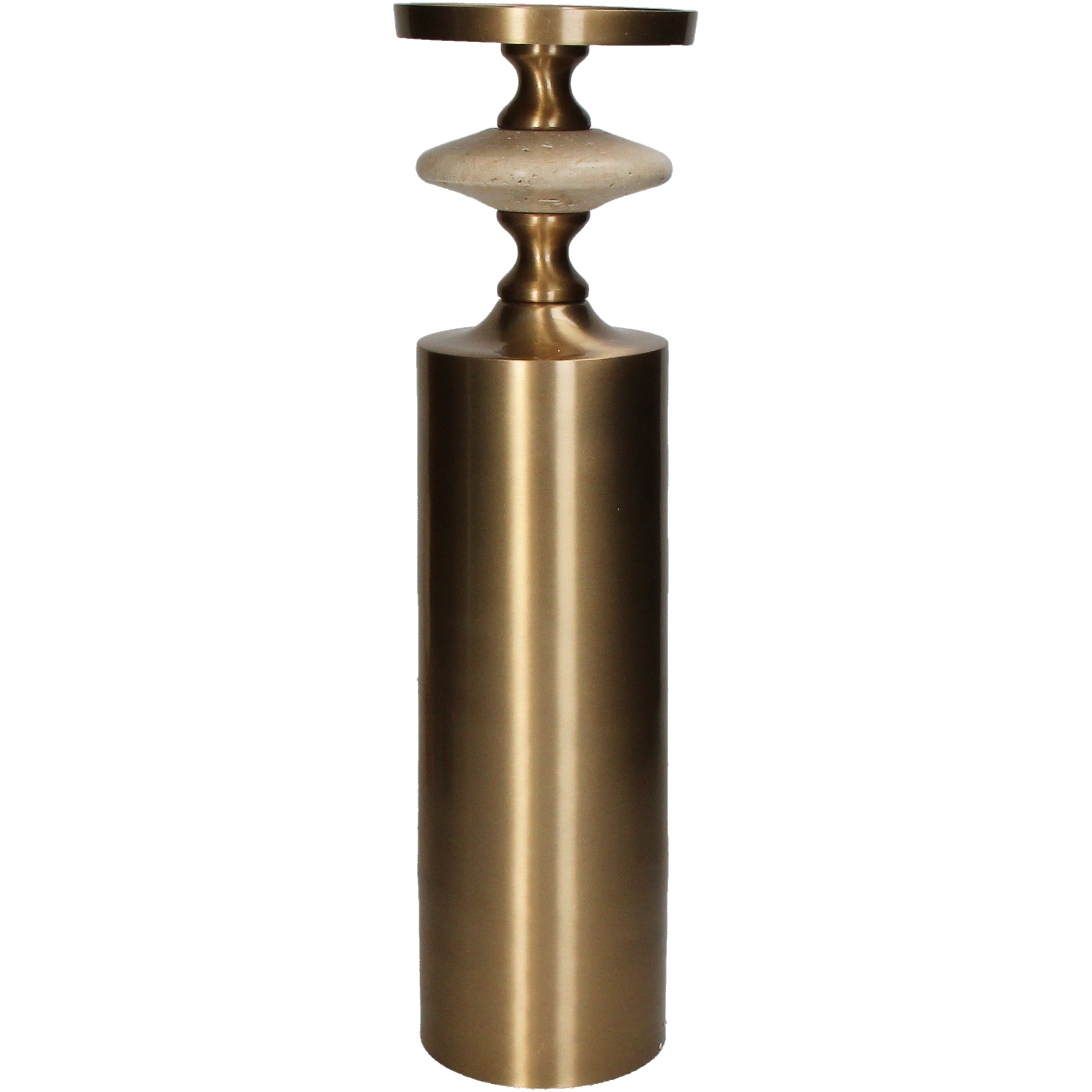 Kersten Kerzenständer Aluminium, Gold H: 42 cm  | Schubiger Möbel
