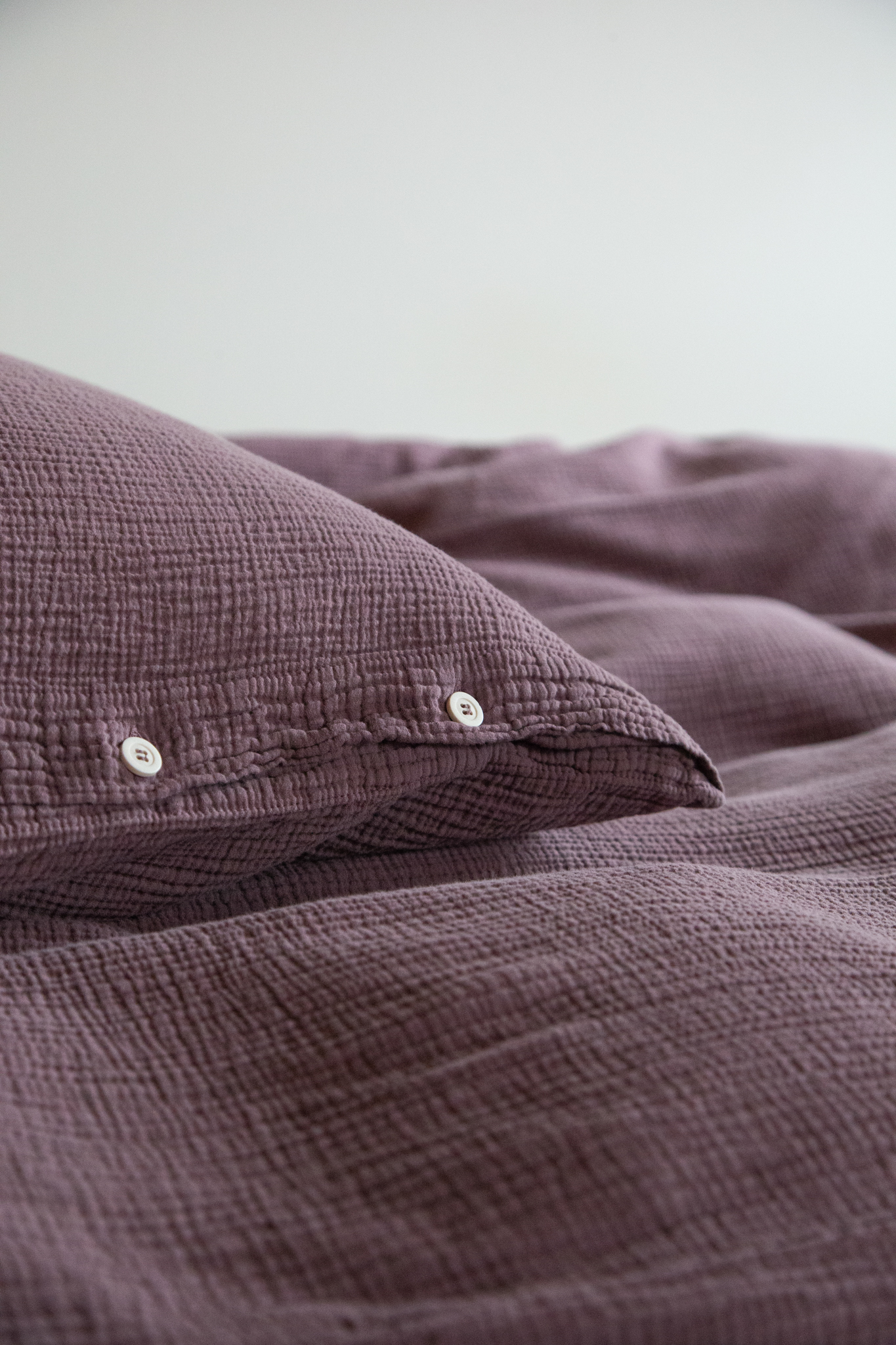 Bettwäsche Jula Aubergine Sander AG / Grösse: 50 x 70 cm